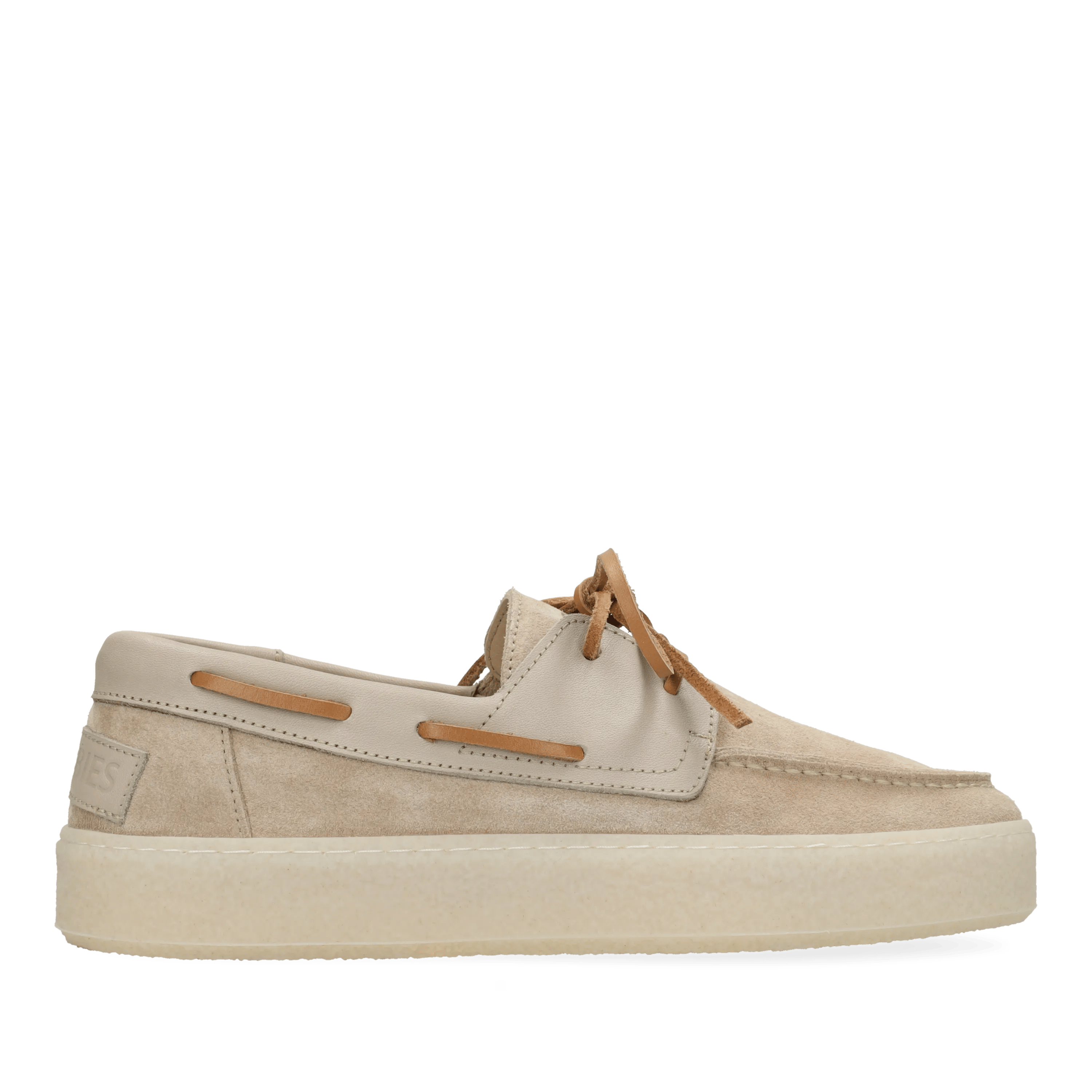 Zenne Mocca Bootsschuh Veloursleder Sand