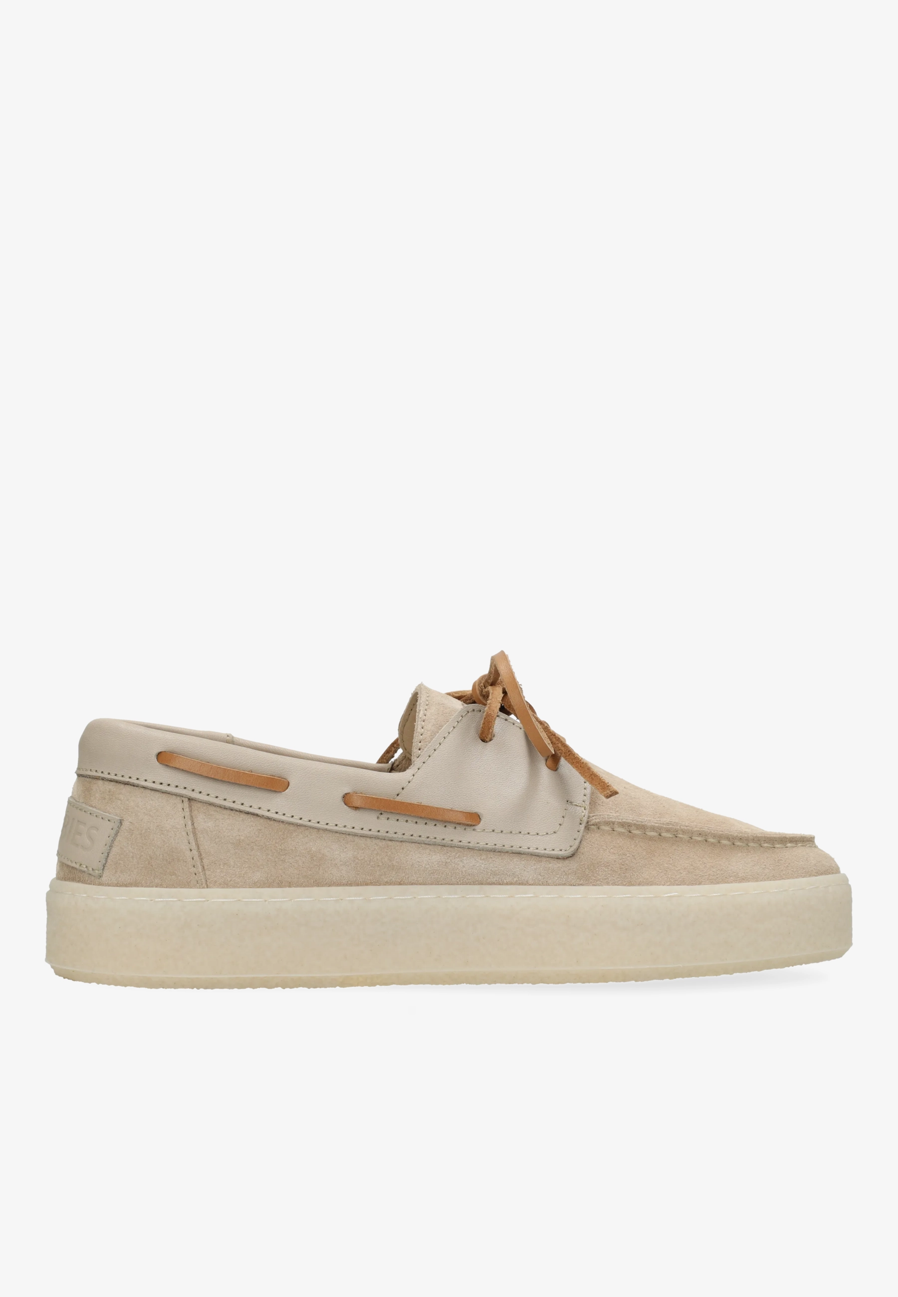 Zenne Mocca boatshoe Suède Zand