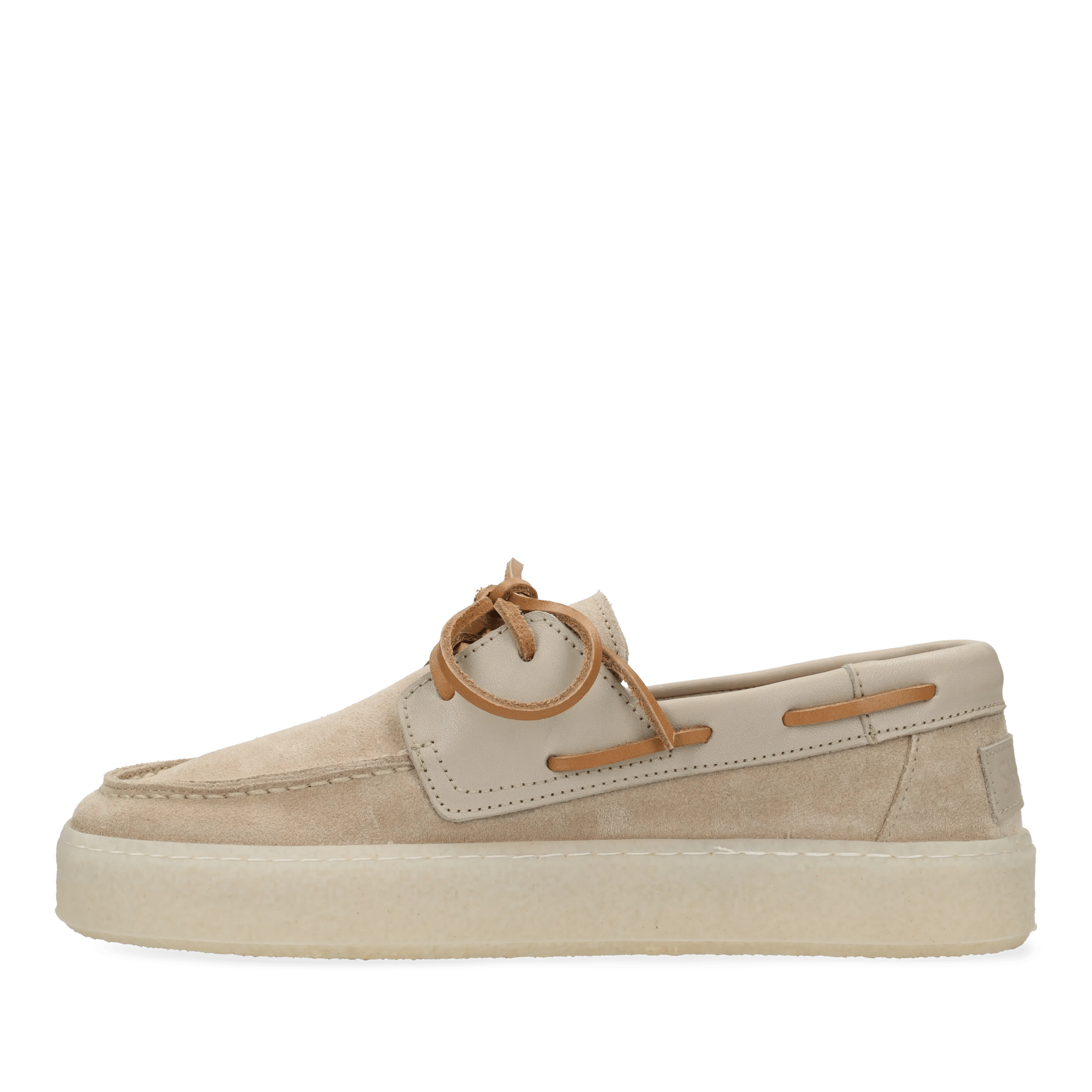 Zenne Mocca Bootsschuh Veloursleder Sand