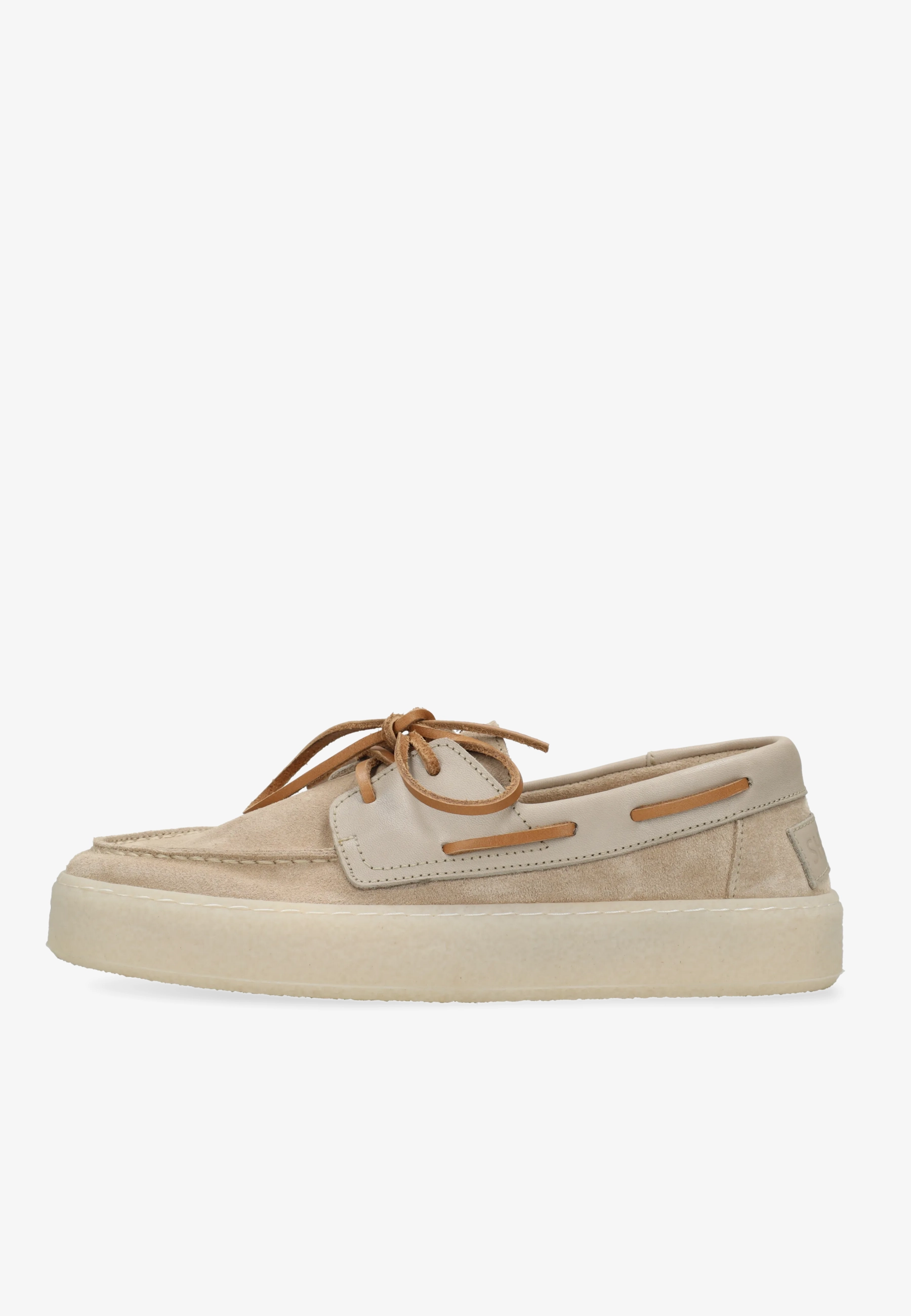 Zenne Mocca boatshoe Suède Zand