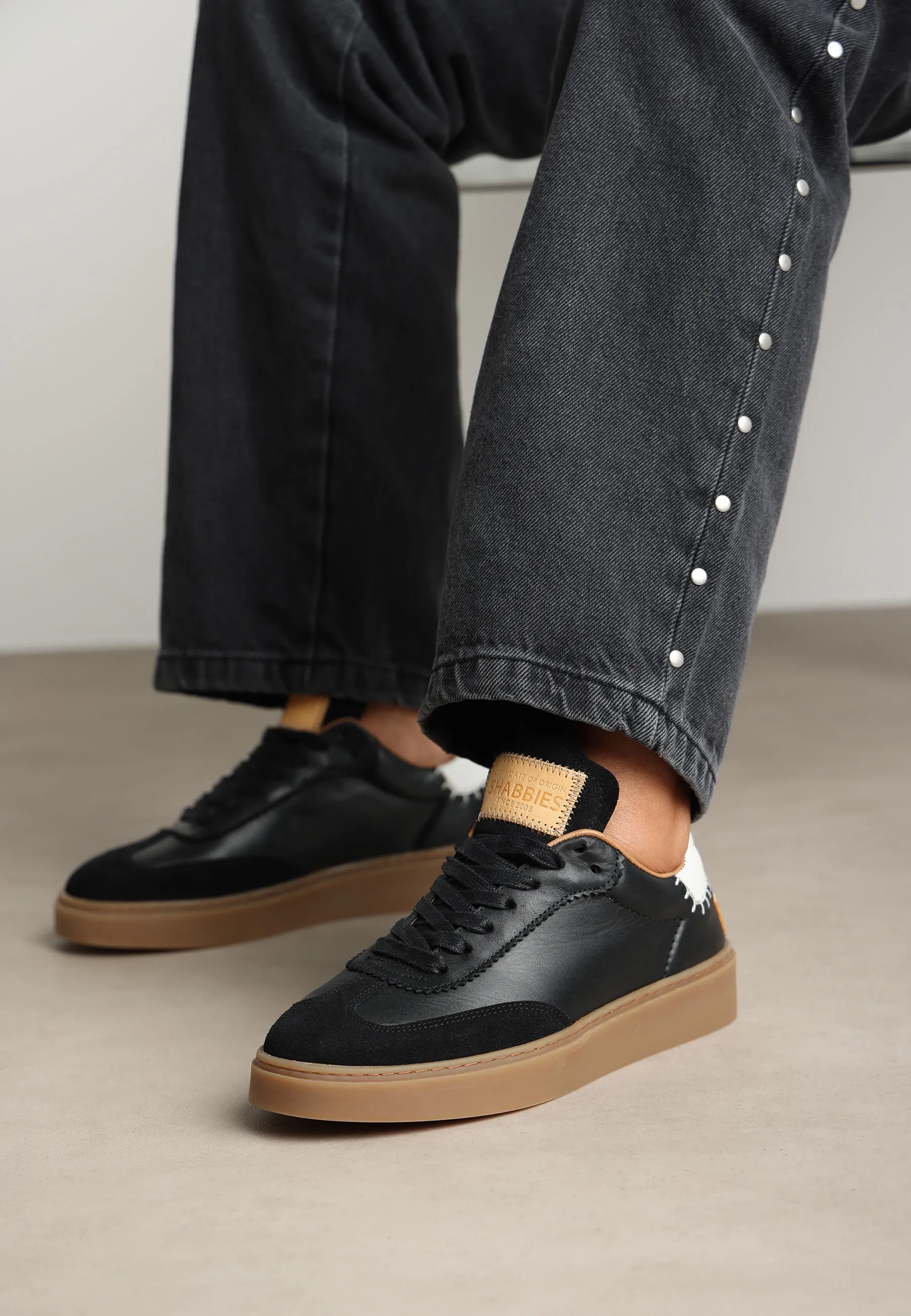 Bossa Nuovo sneaker Leer Zwart/Wit