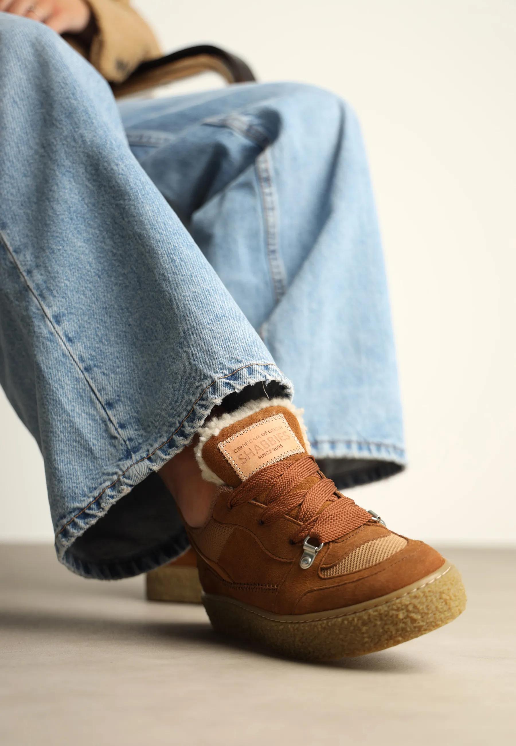 Chewy Unna Sneaker Wildleder Tabak
