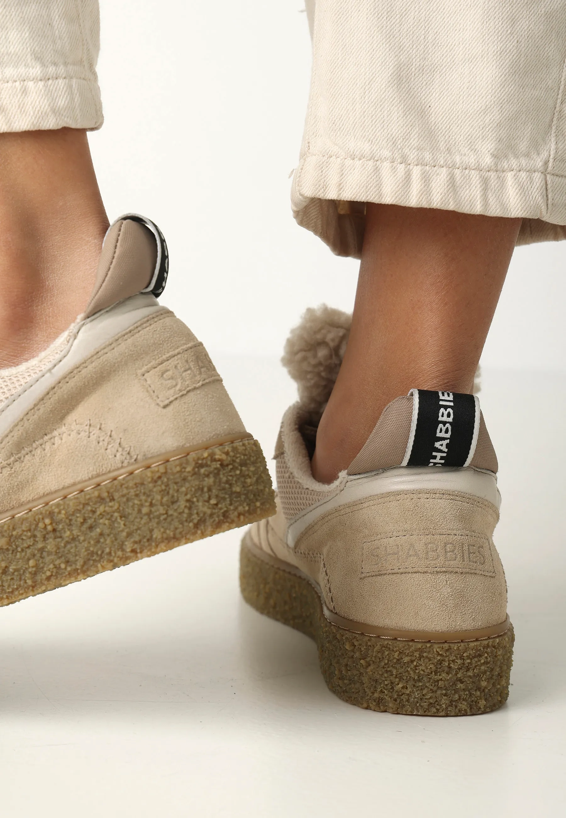 Chewy Unna sneaker Suède Zand