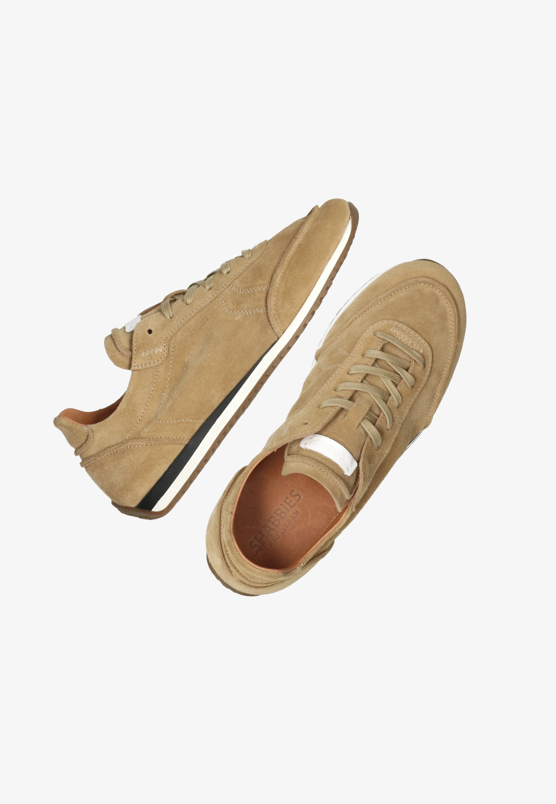 Taya Base sneaker Suède Zand