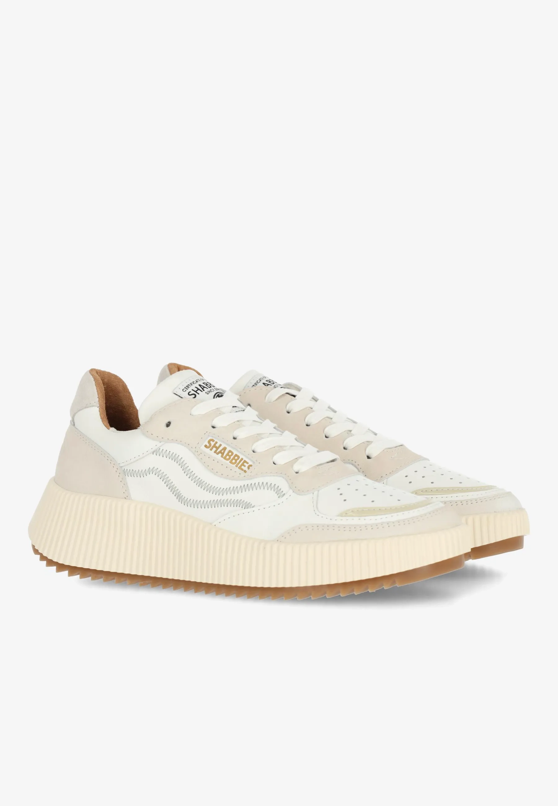 Chavi Ziggi sneaker Nubuck Wit/Beige