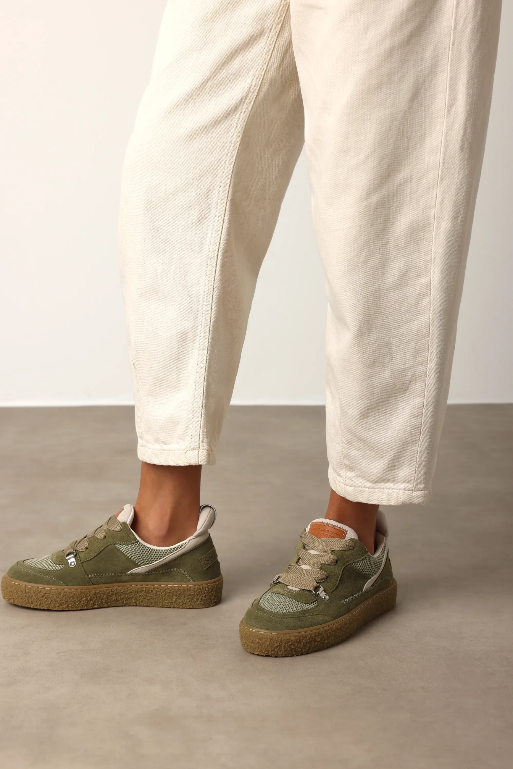 Chewy Unna sneaker Suède Khaki