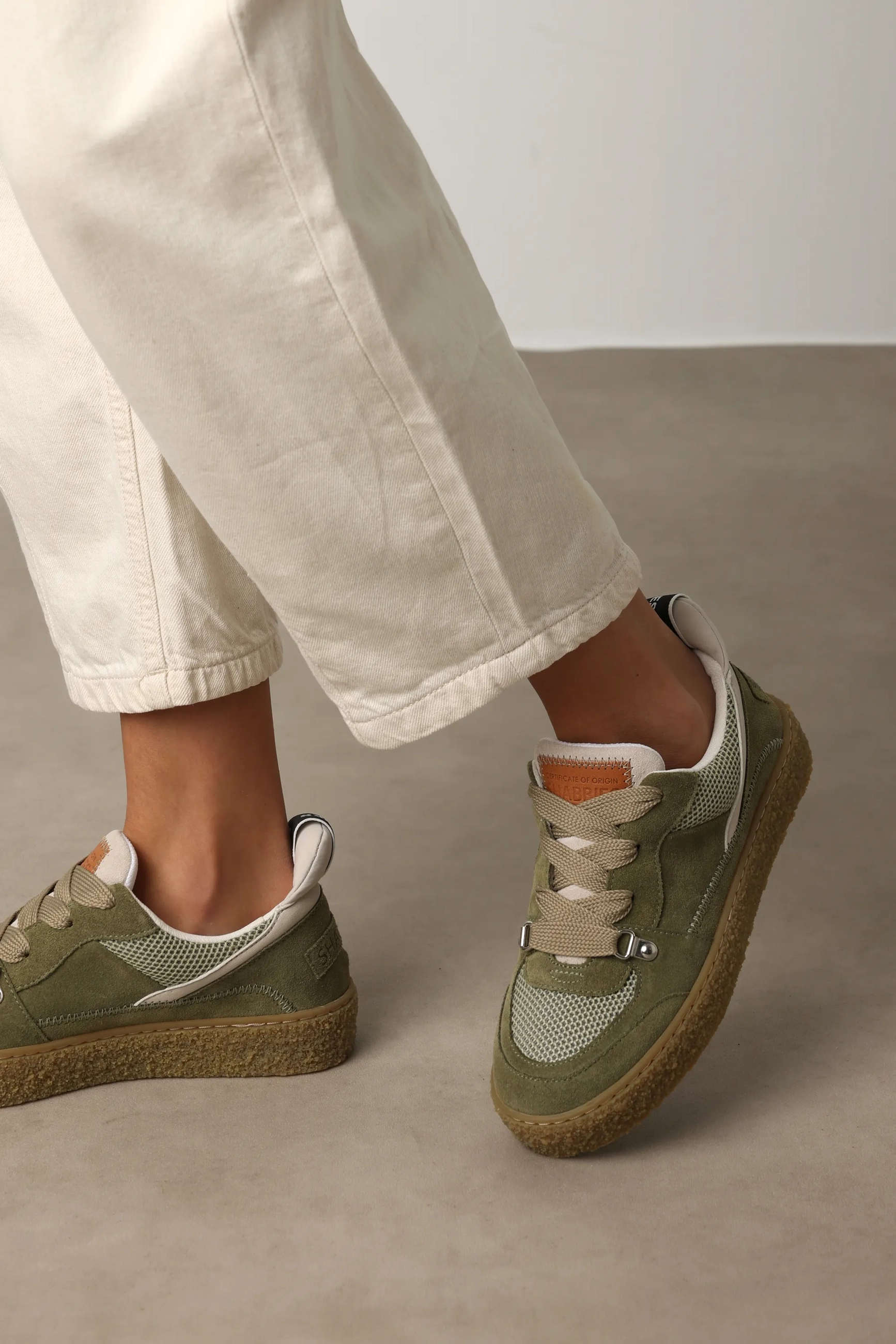 Chewy Unna sneaker Suède Khaki