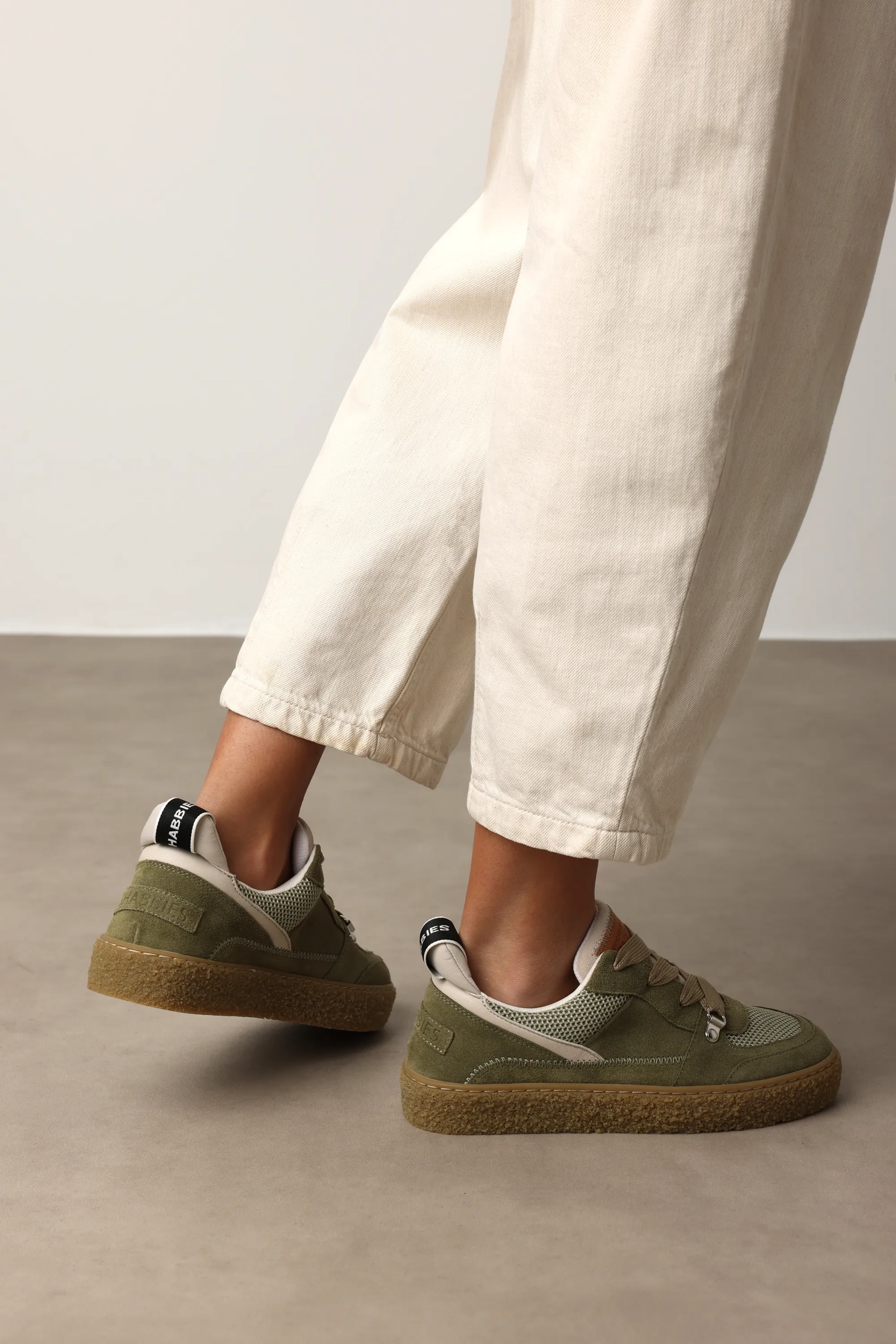 Chewy Unna sneaker Suède Khaki