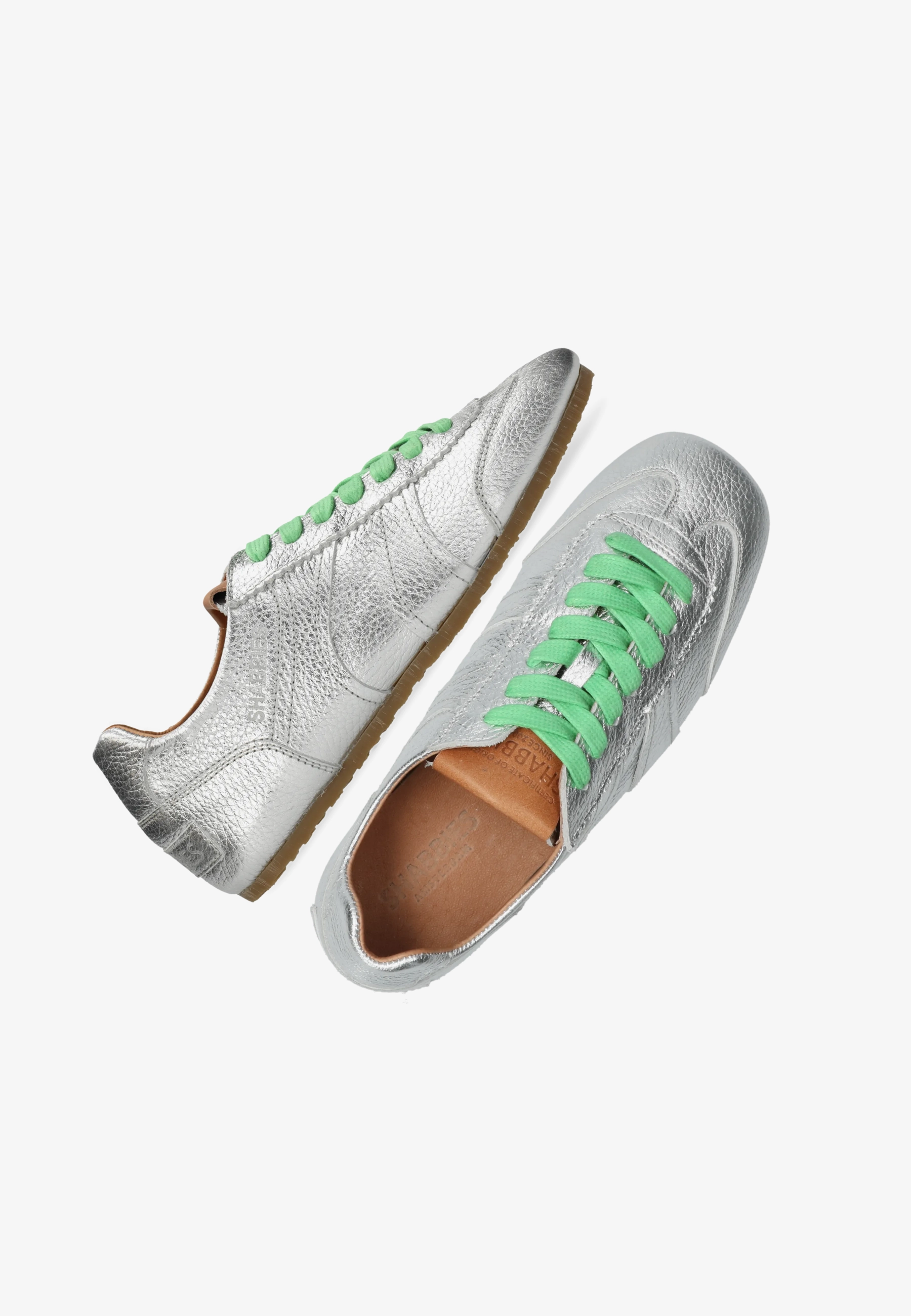 Ciska Base sneaker Metallic Zilver