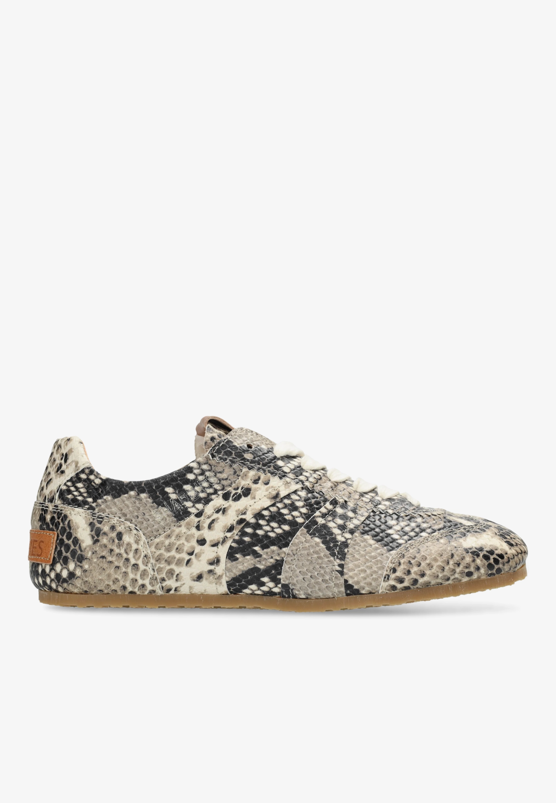 Ciska Base sneaker Snake Zwart/Wit