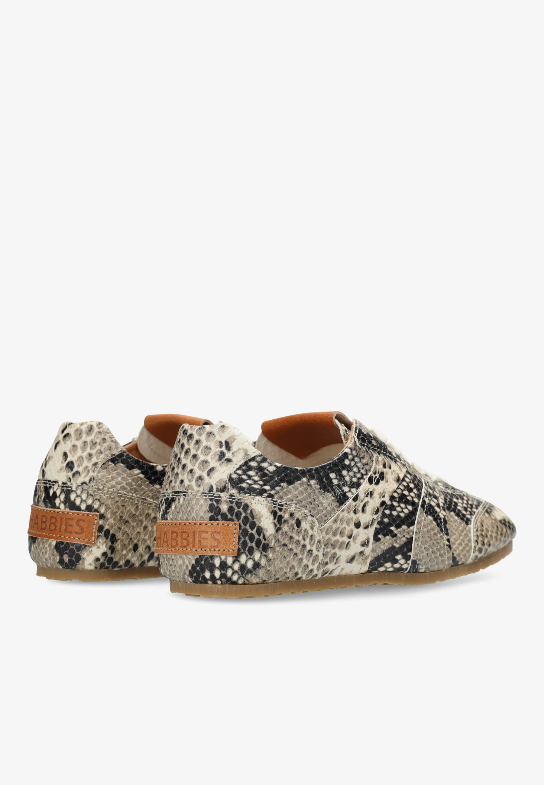 Ciska Base sneaker Snake Zwart/Wit