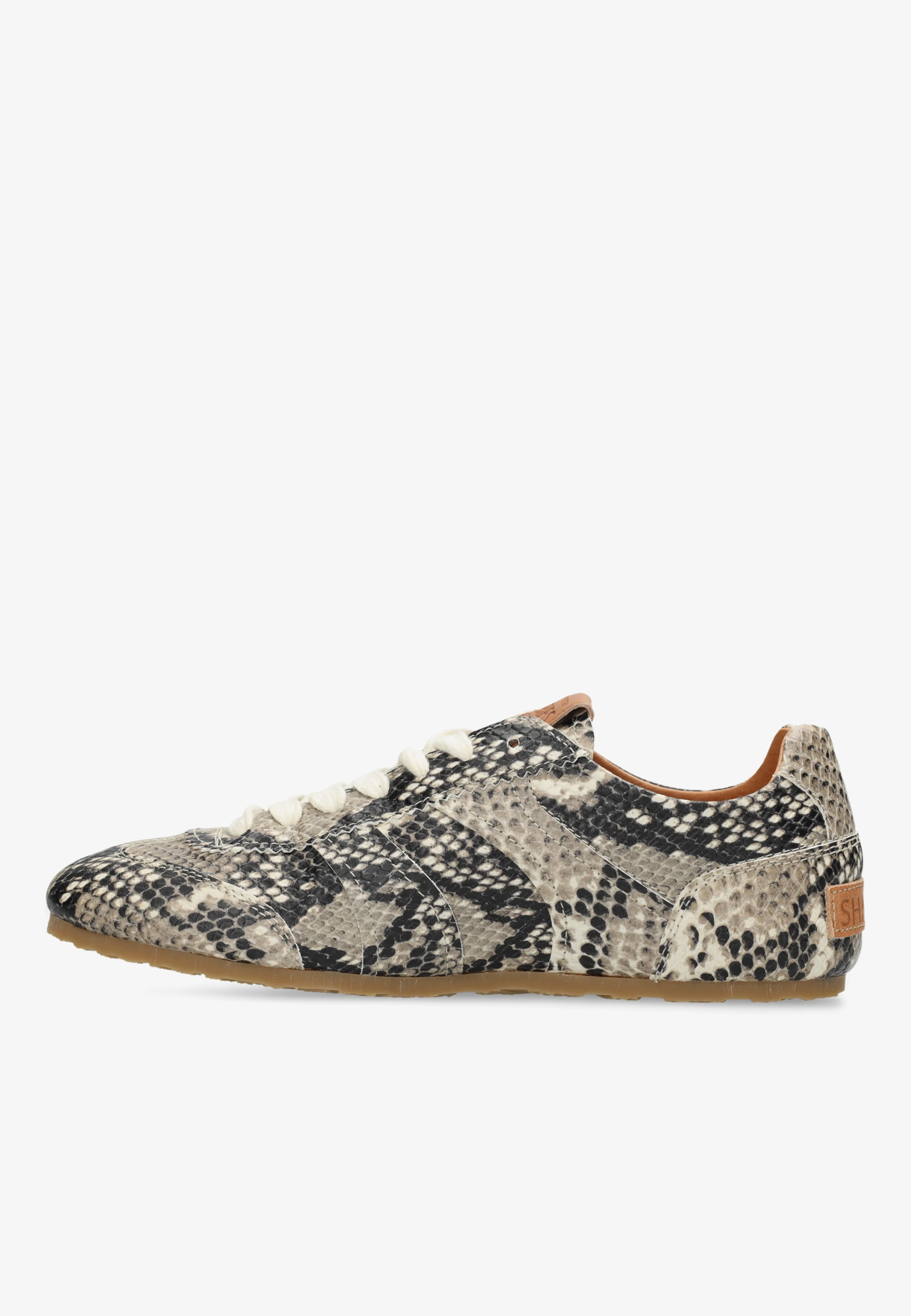 Ciska Base sneaker Snake Zwart/Wit