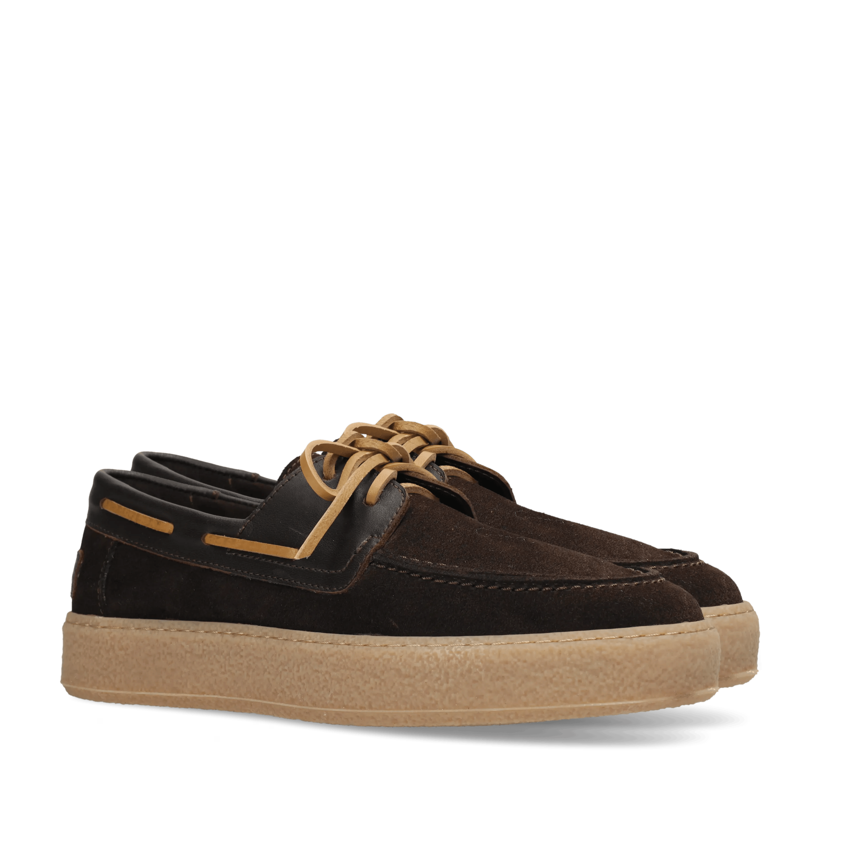 Shabbies Amsterdam Women | Dark brown boat shoes
