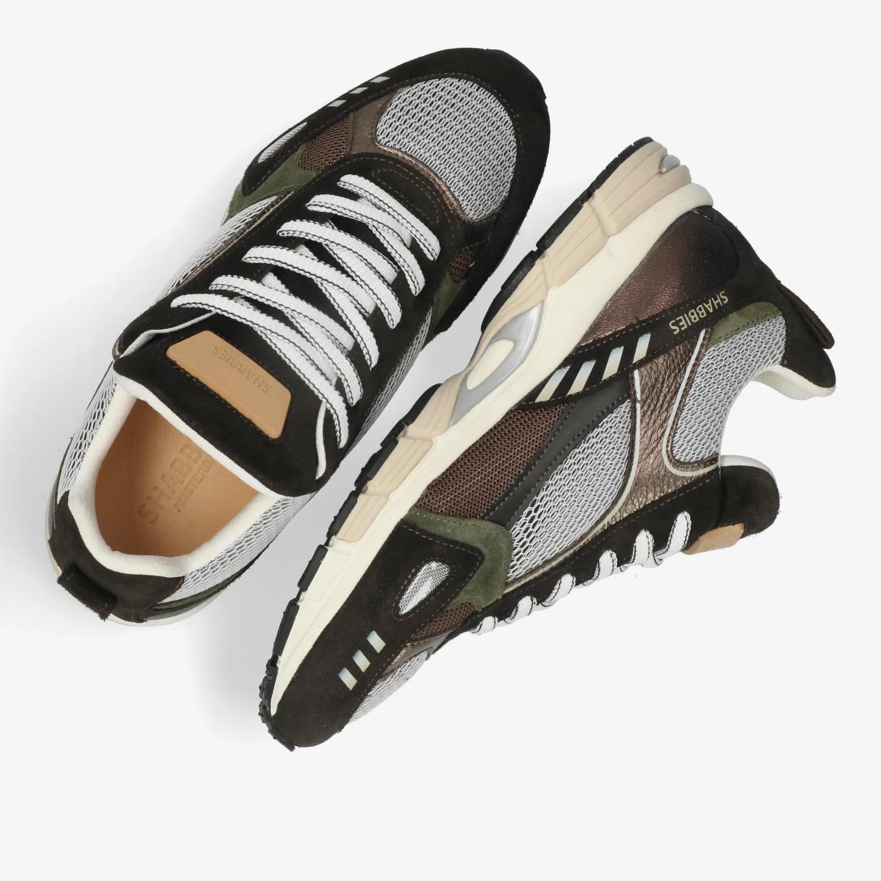 Abbey Masha sneaker Mesh Donkerbruin
