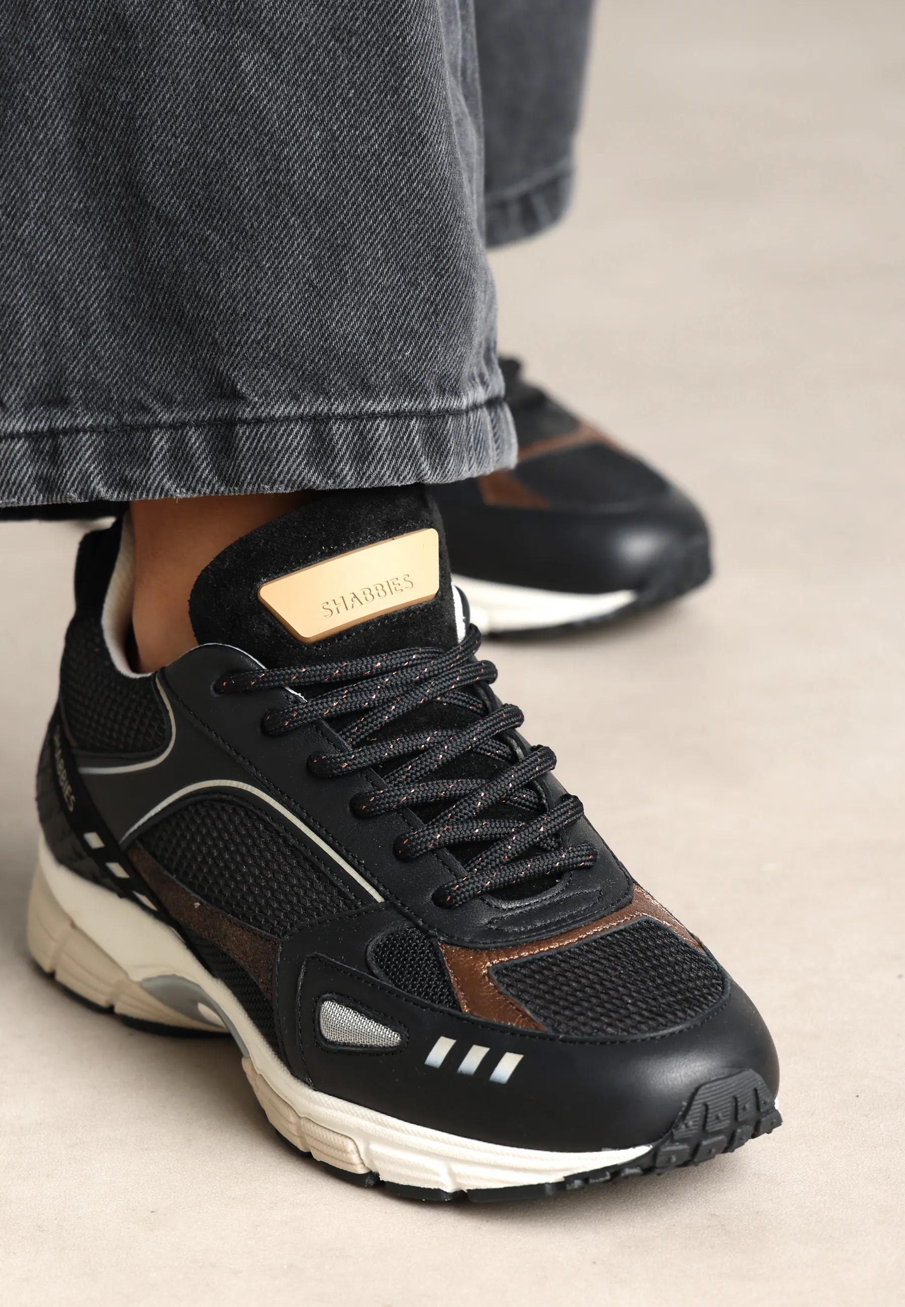 Abbey Masha sneaker Mesh Zwart