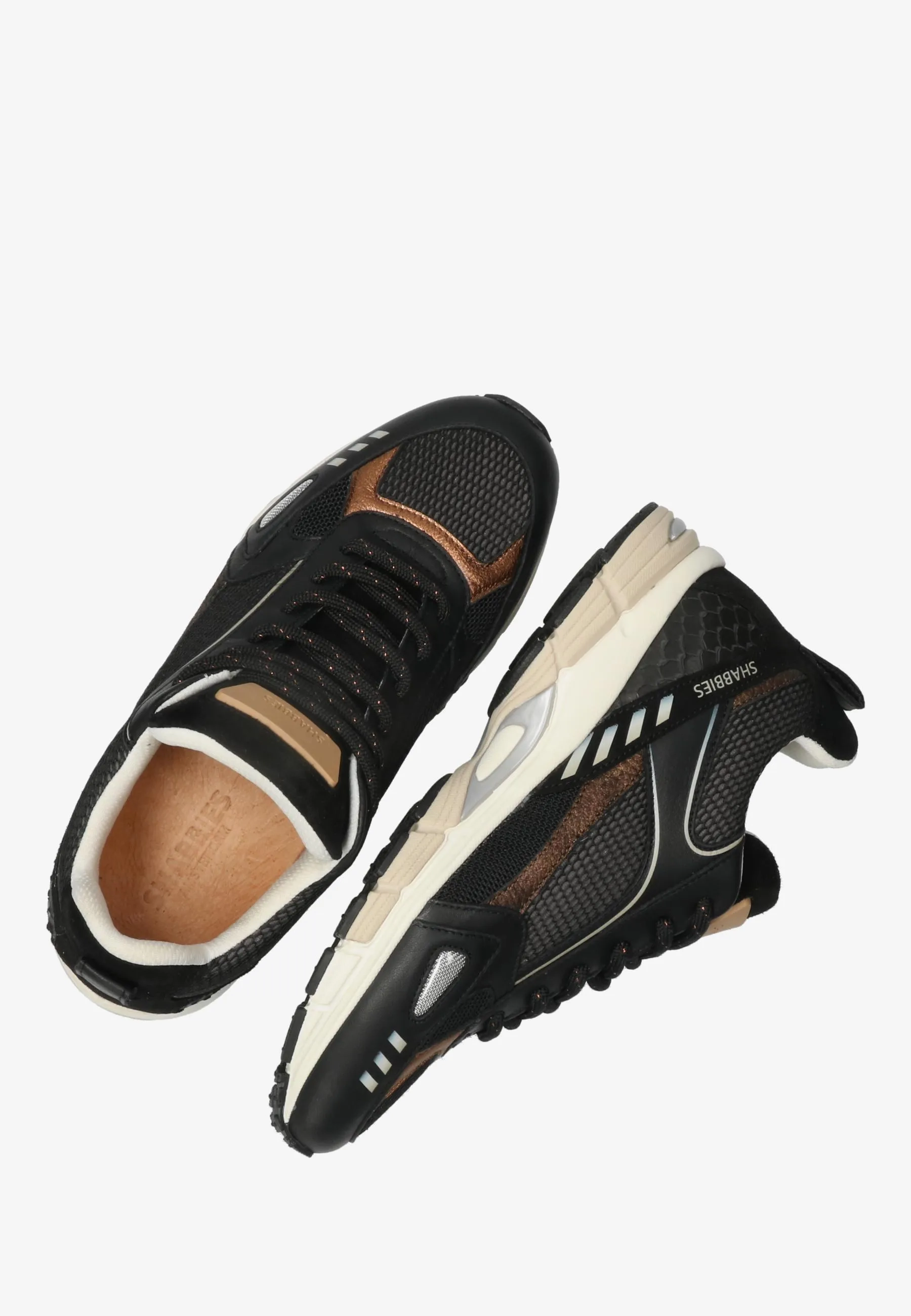 Abbey Masha sneaker Mesh Zwart