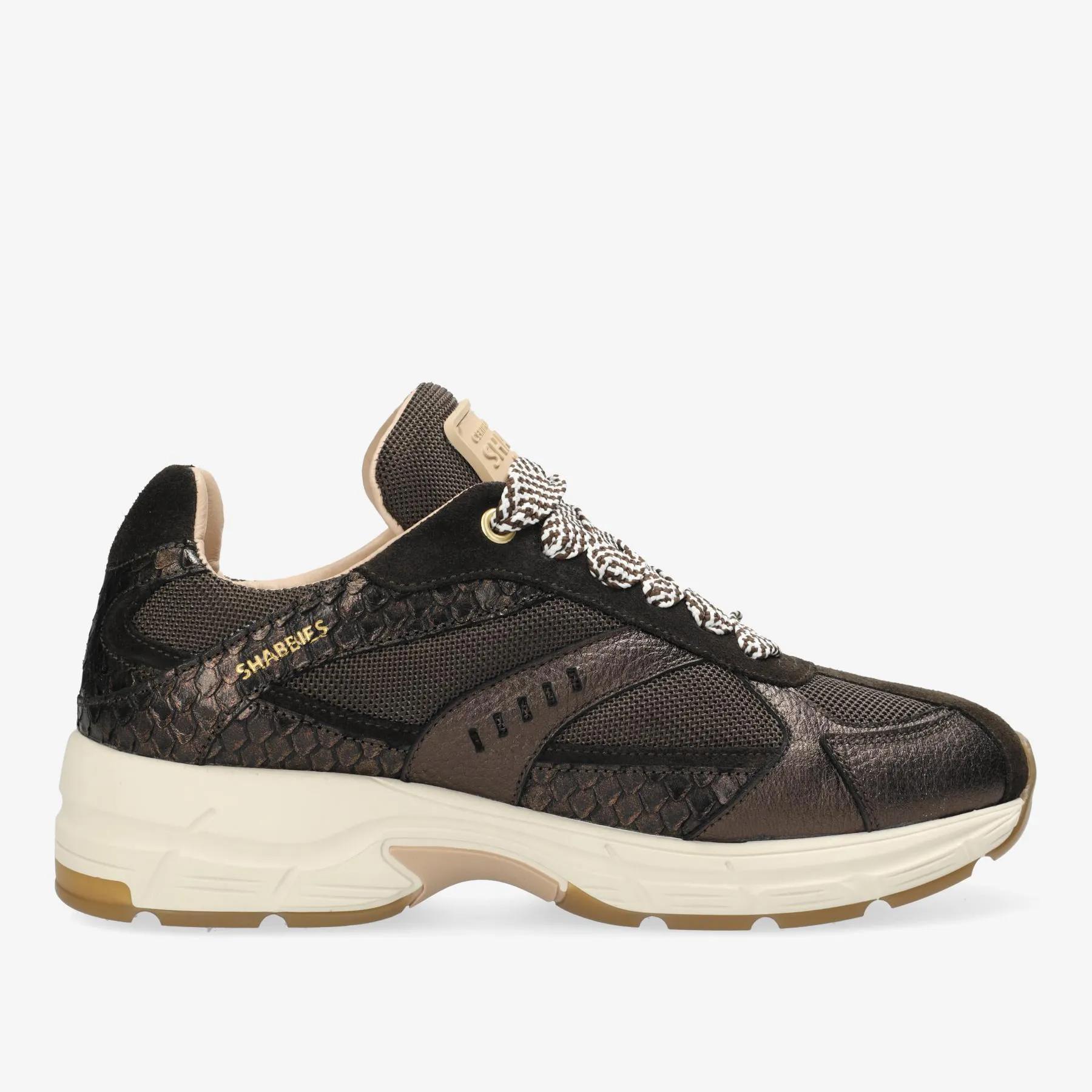 Celia Race Sneaker Mesh Dark Brown