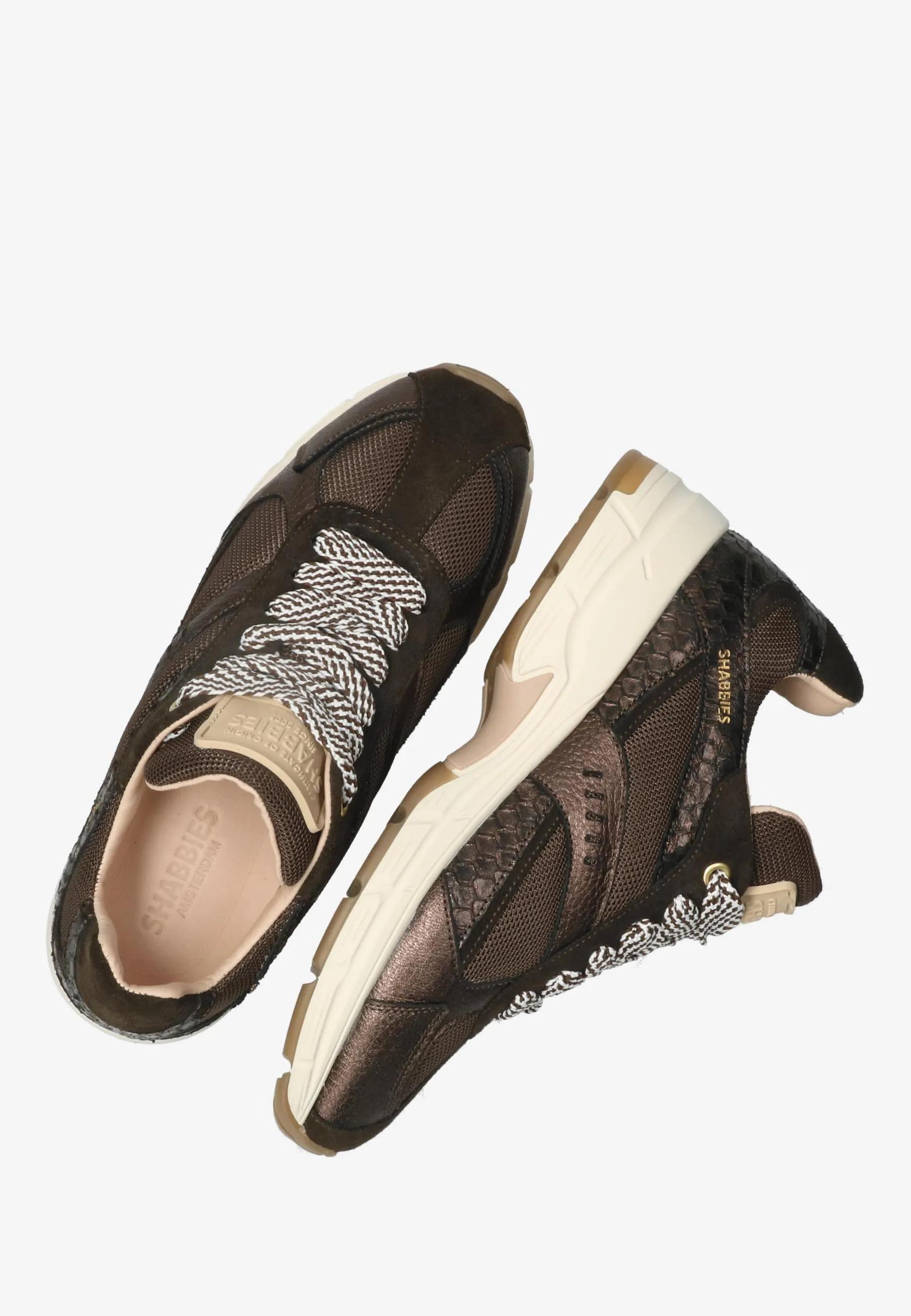 Celia Race Sneaker Mesh Dark Brown