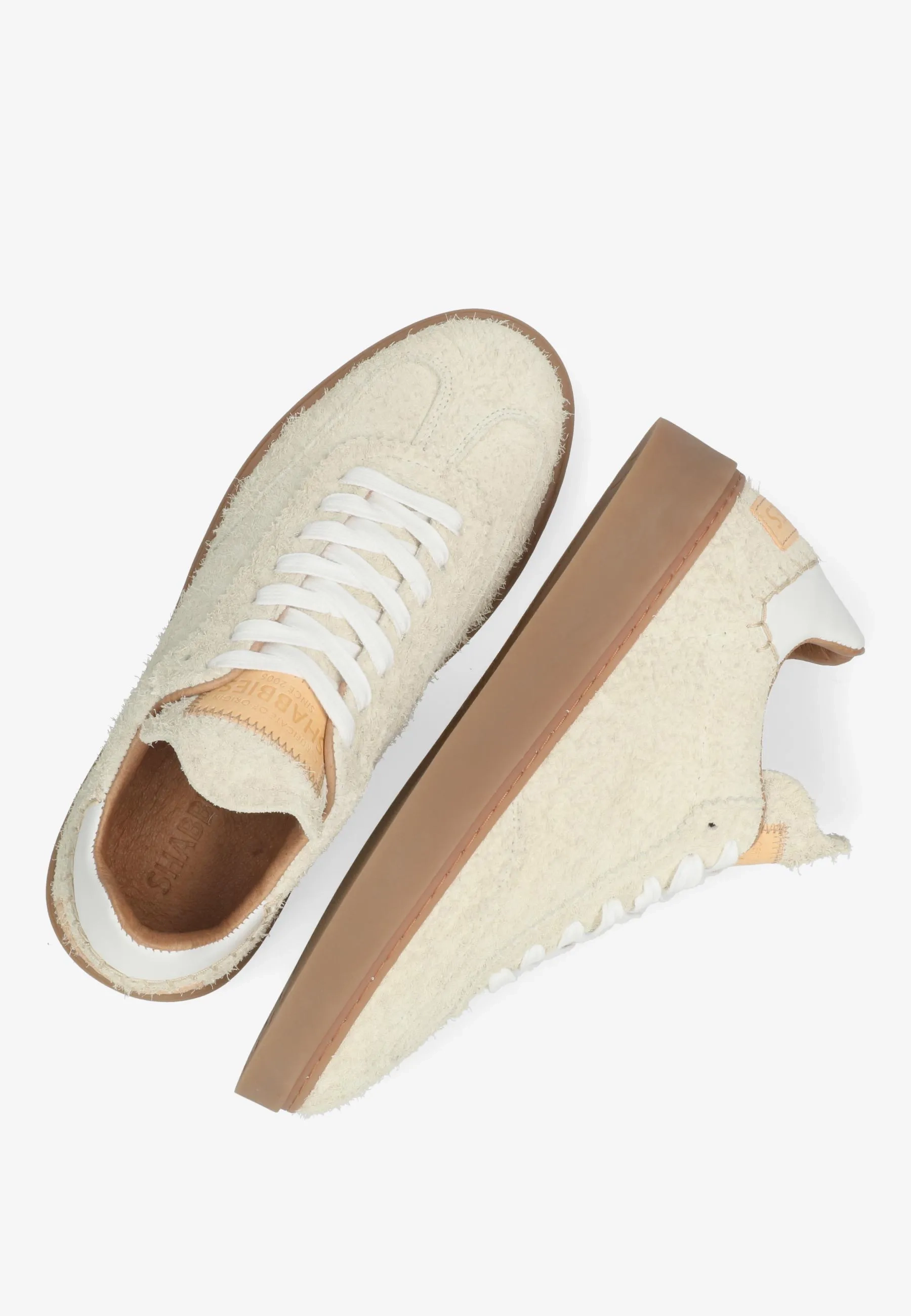 Bossa Nuovo sneaker hairy suède Gebroken wit