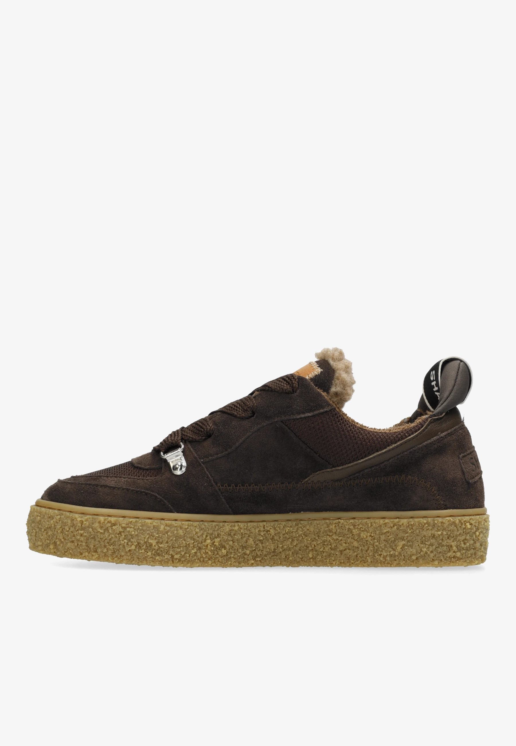 Chewy Unna sneaker Suède Donkerbruin