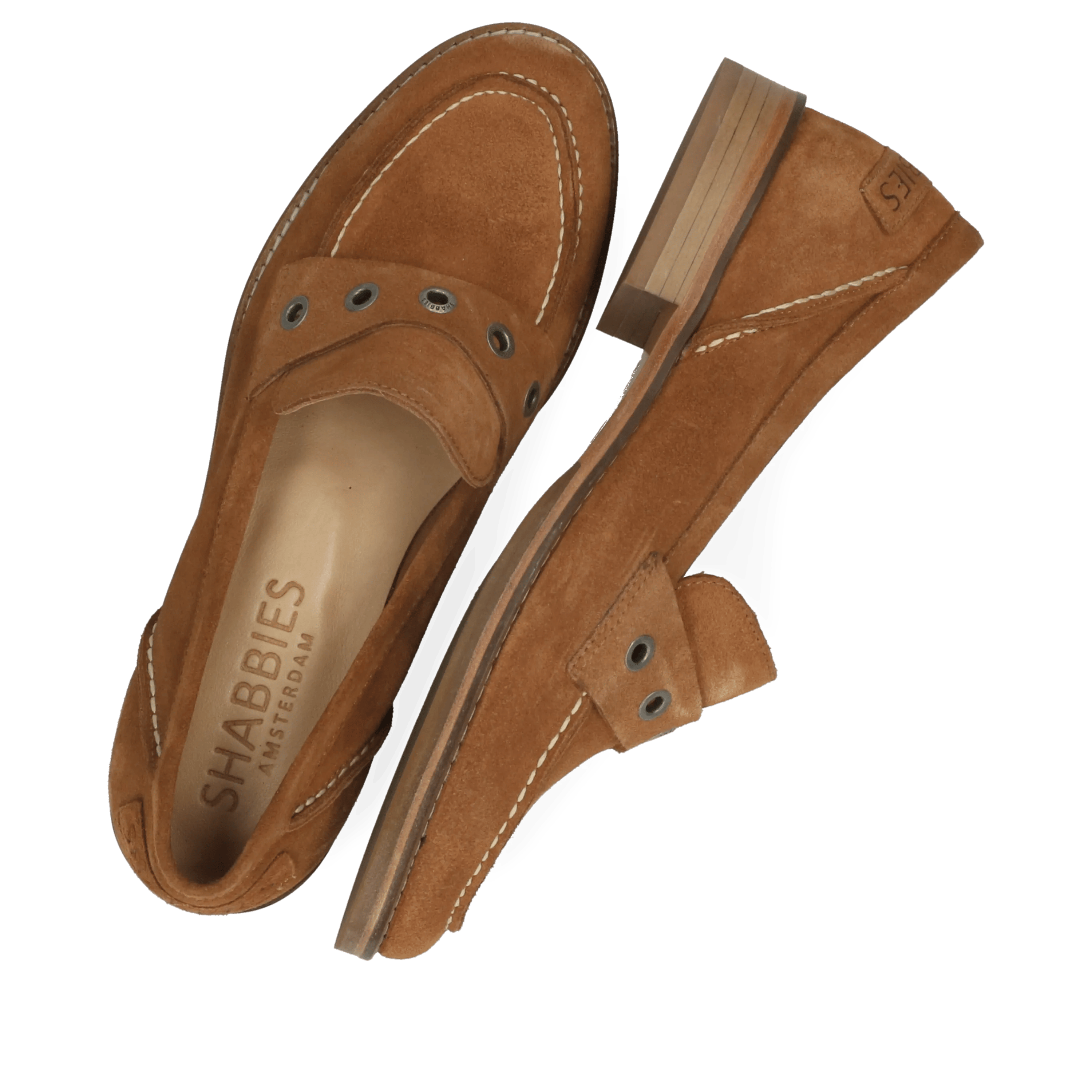 Fes Lofa loafers Suède Cognac