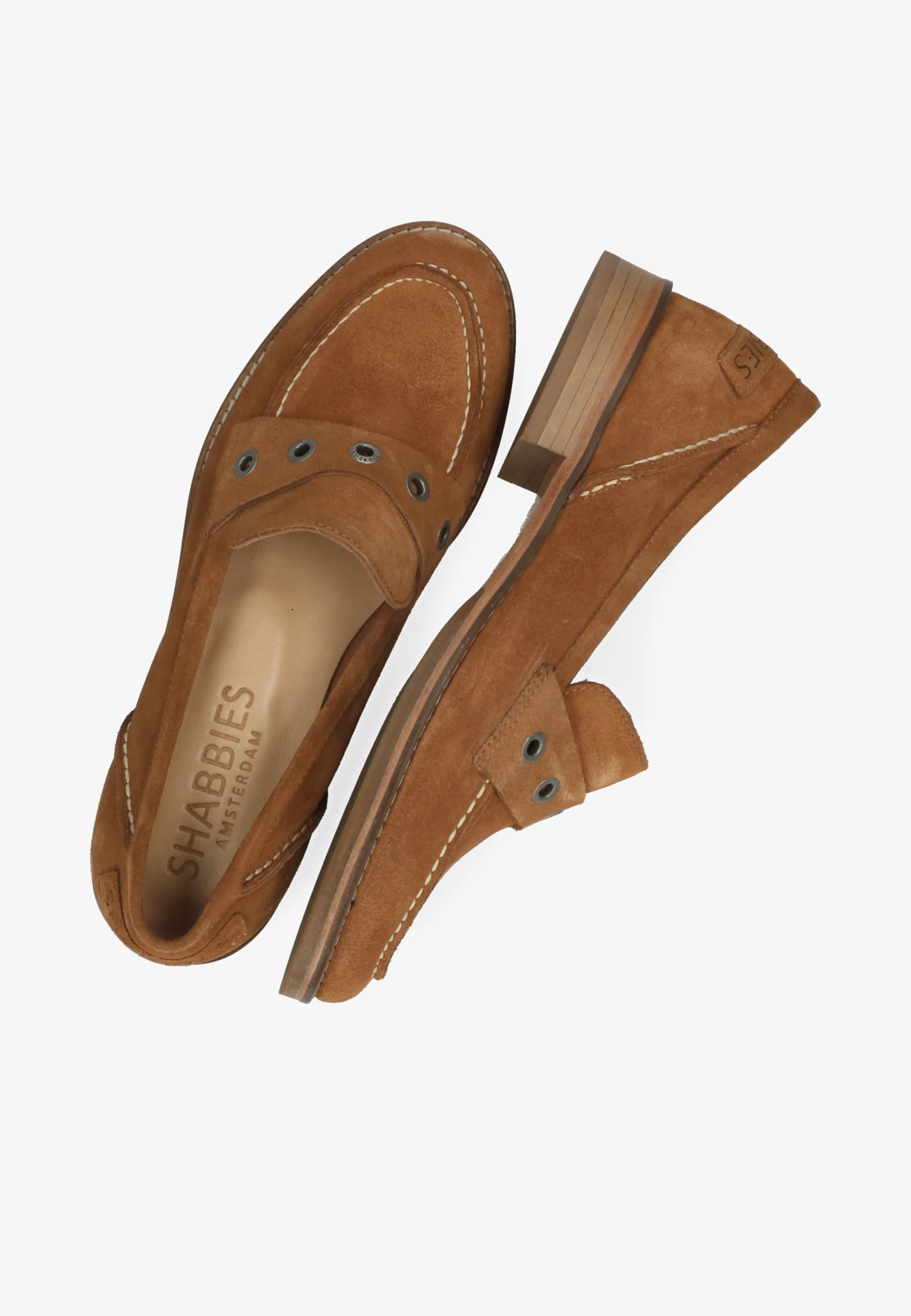 Fes Lofa loafers Suède Cognac