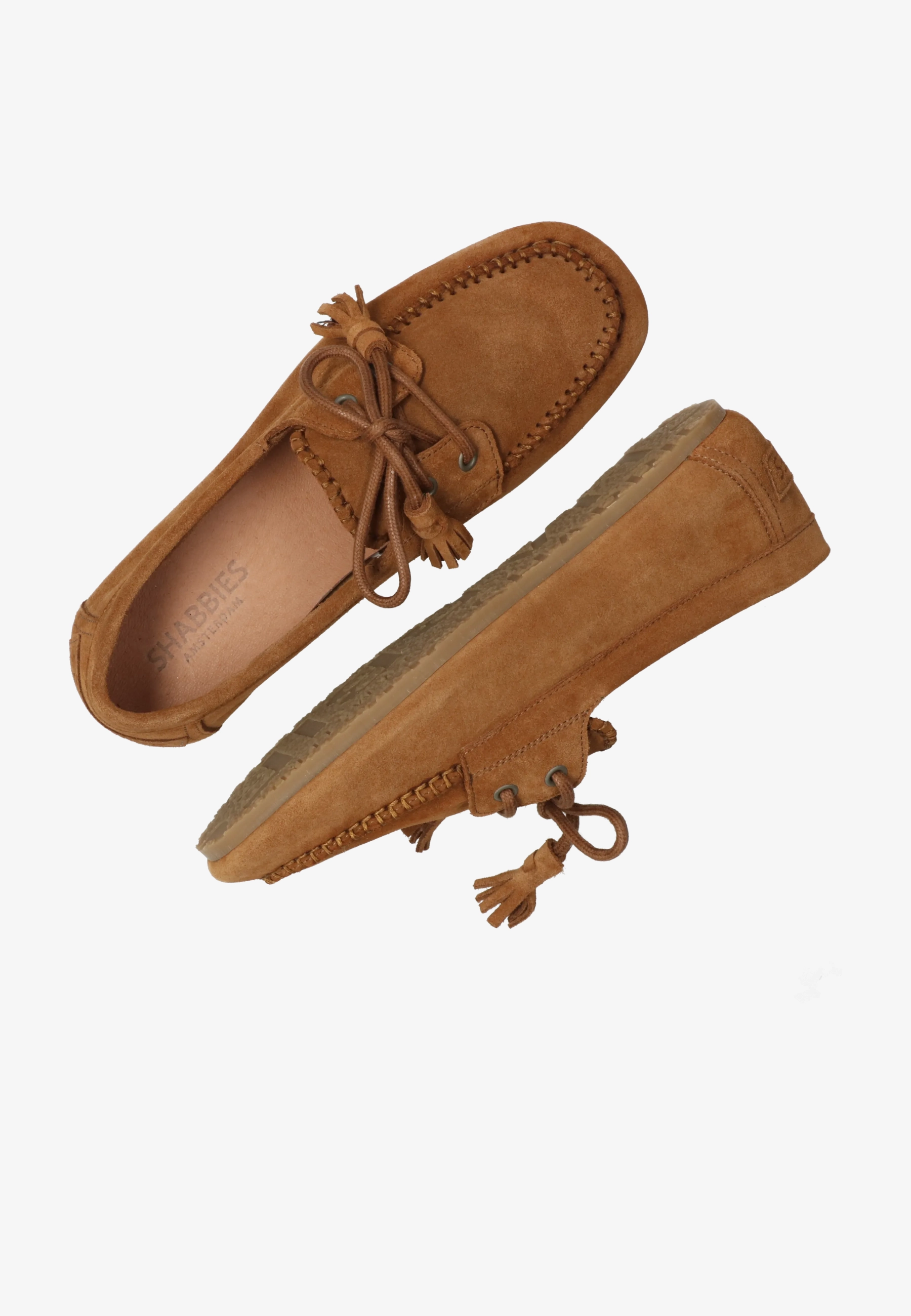 Ciska Mocca mocassin Suède Cognac