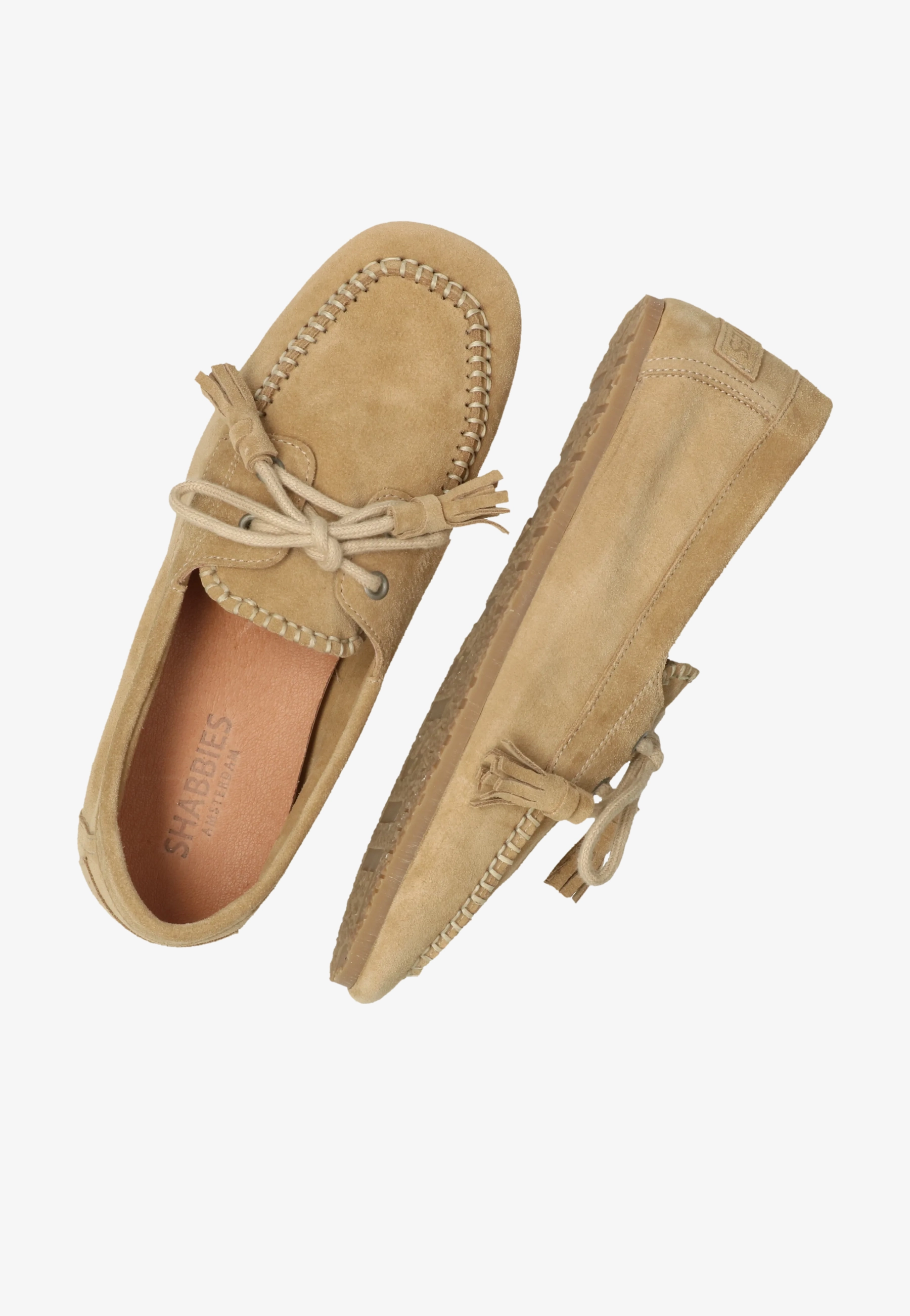 Ciska Mocca mocassin Suède Beige