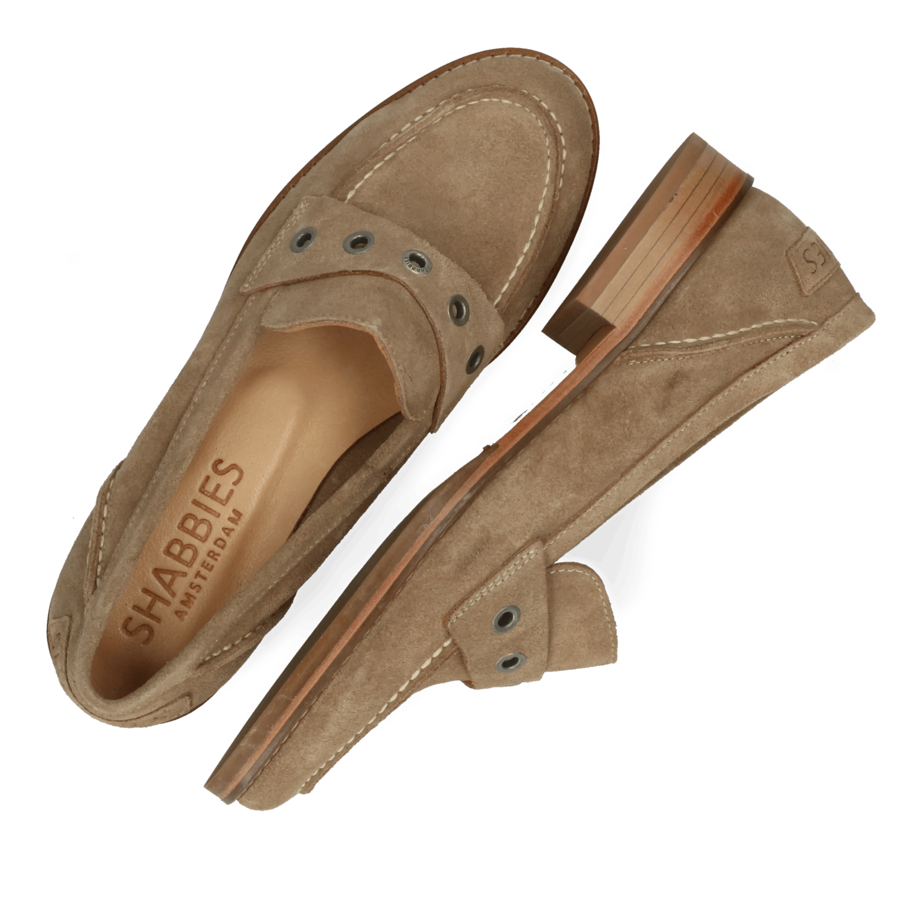 Fes Lofa loafers Gulcu suède Taupe