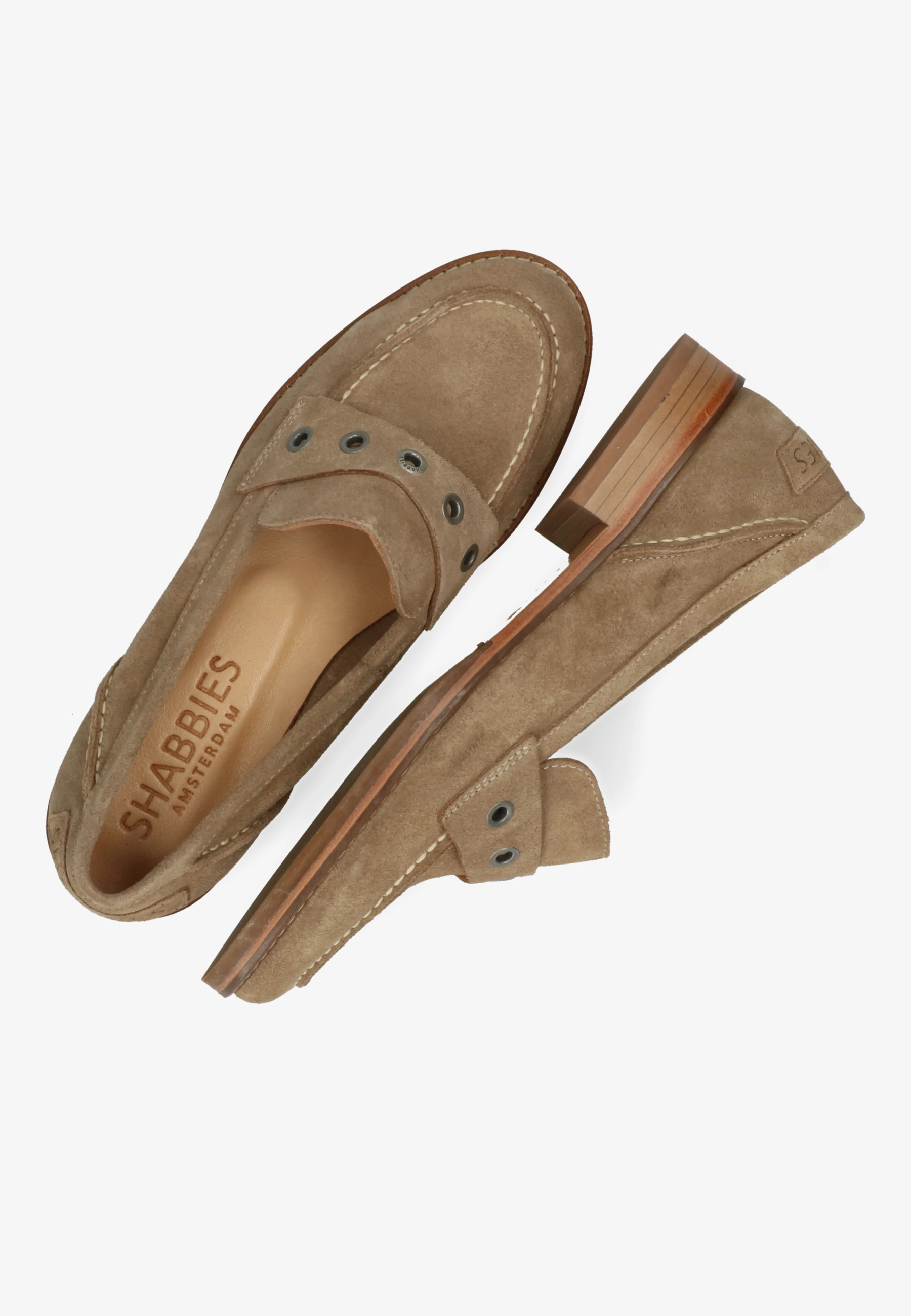 Fes Lofa loafers Gulcu suède Taupe