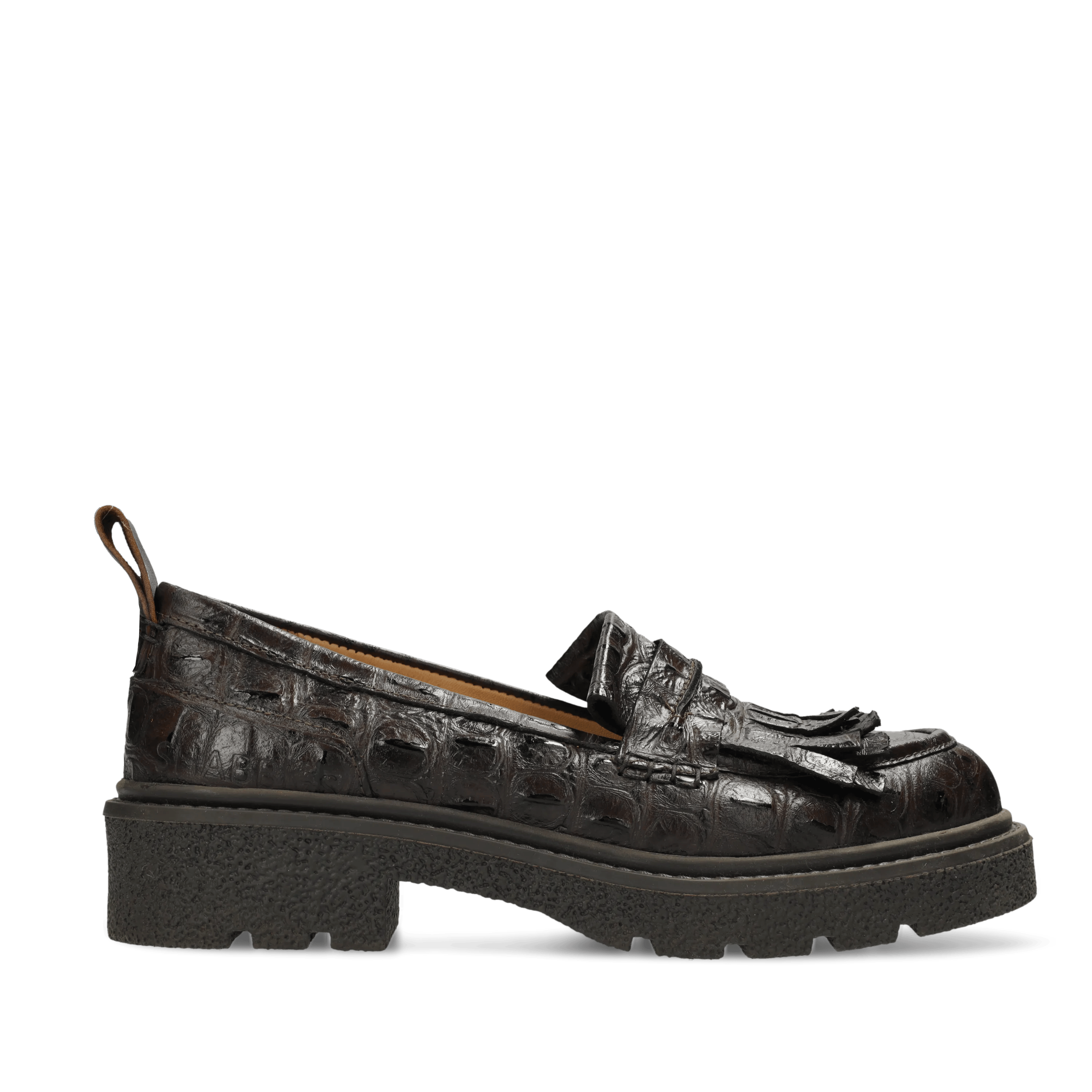 JACY LOFA loafer croco Dark Brown