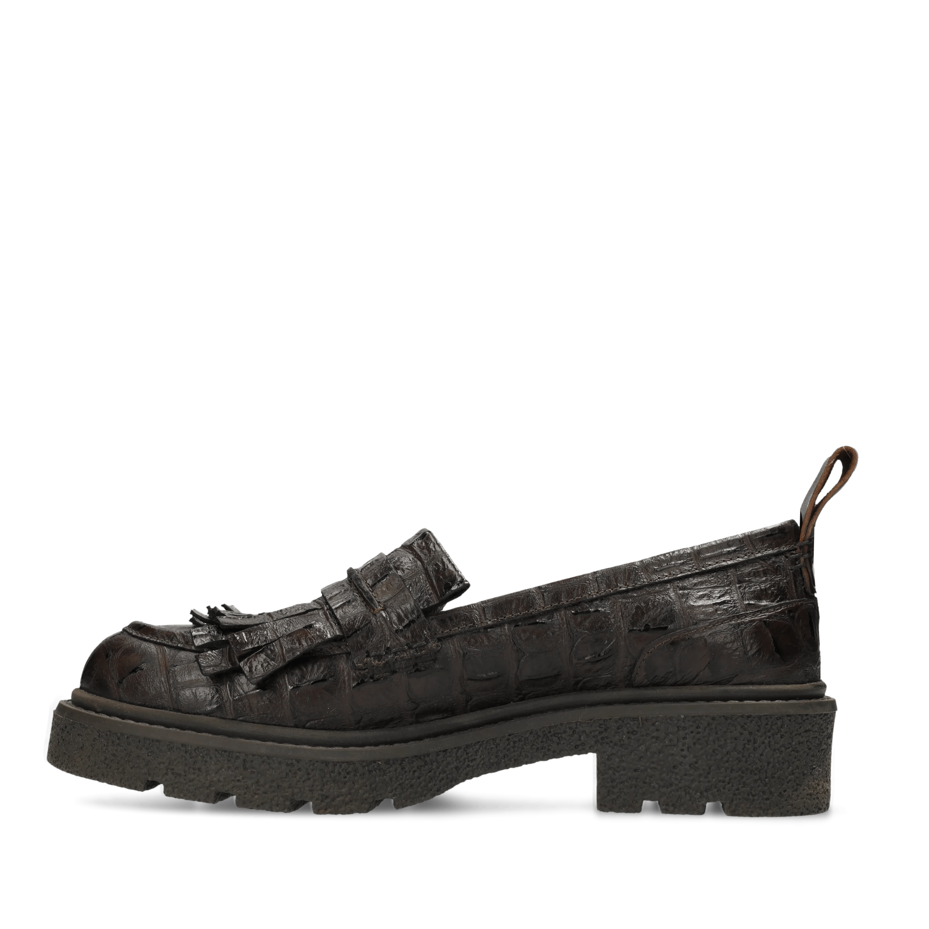 JACY LOFA loafer croco Dark Brown