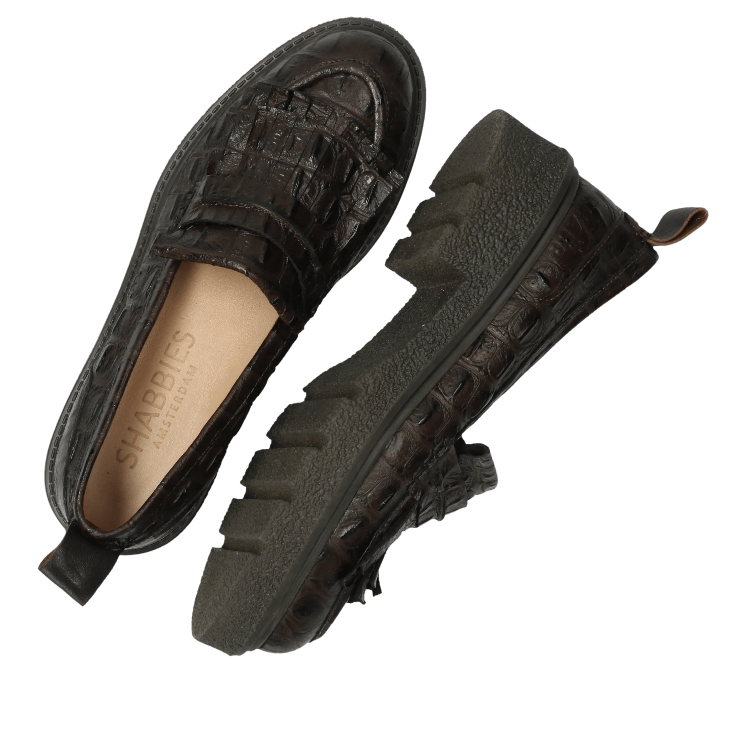 JACY LOFA loafer croco Dark Brown