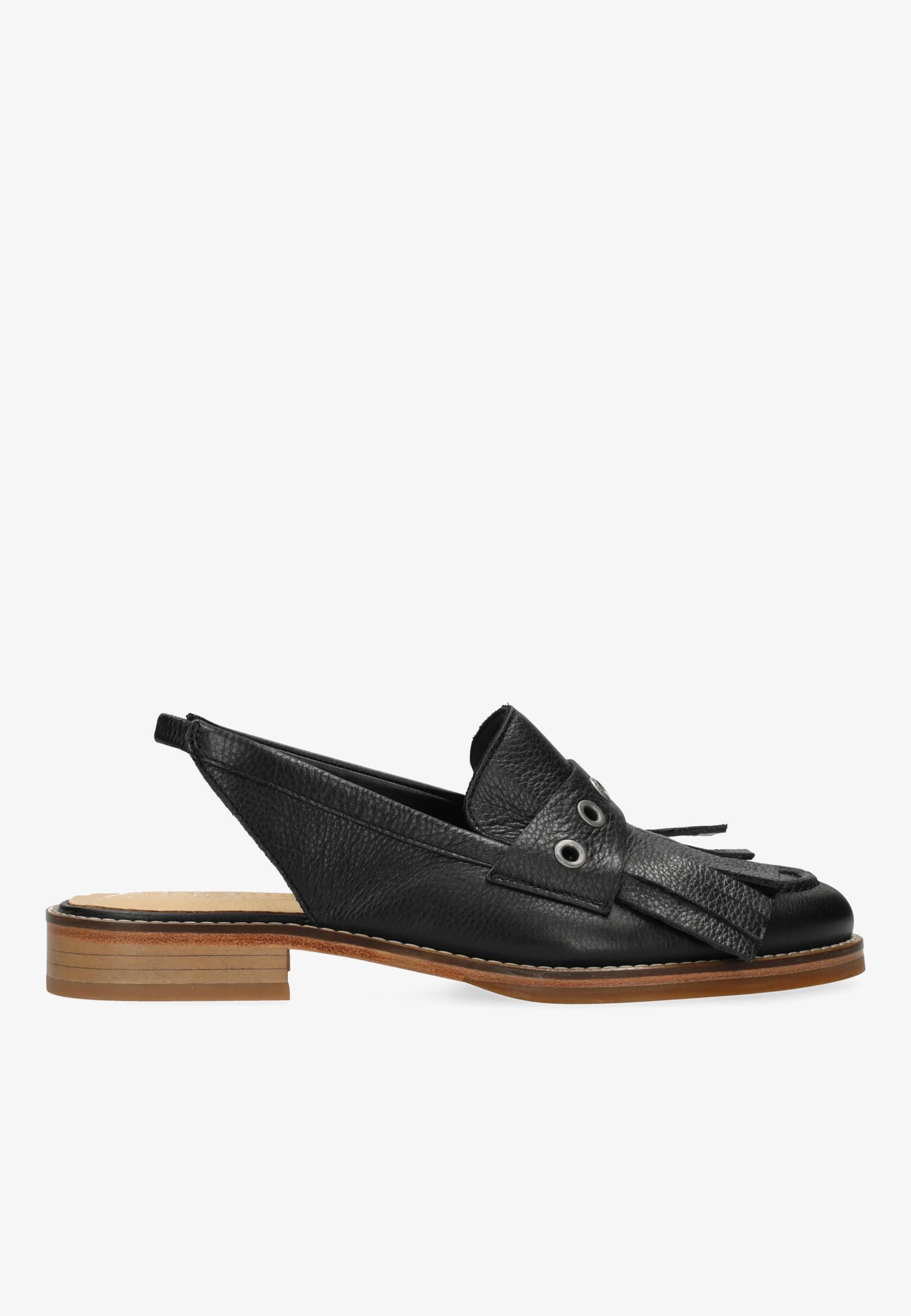 Fes slingback Leer Zwart