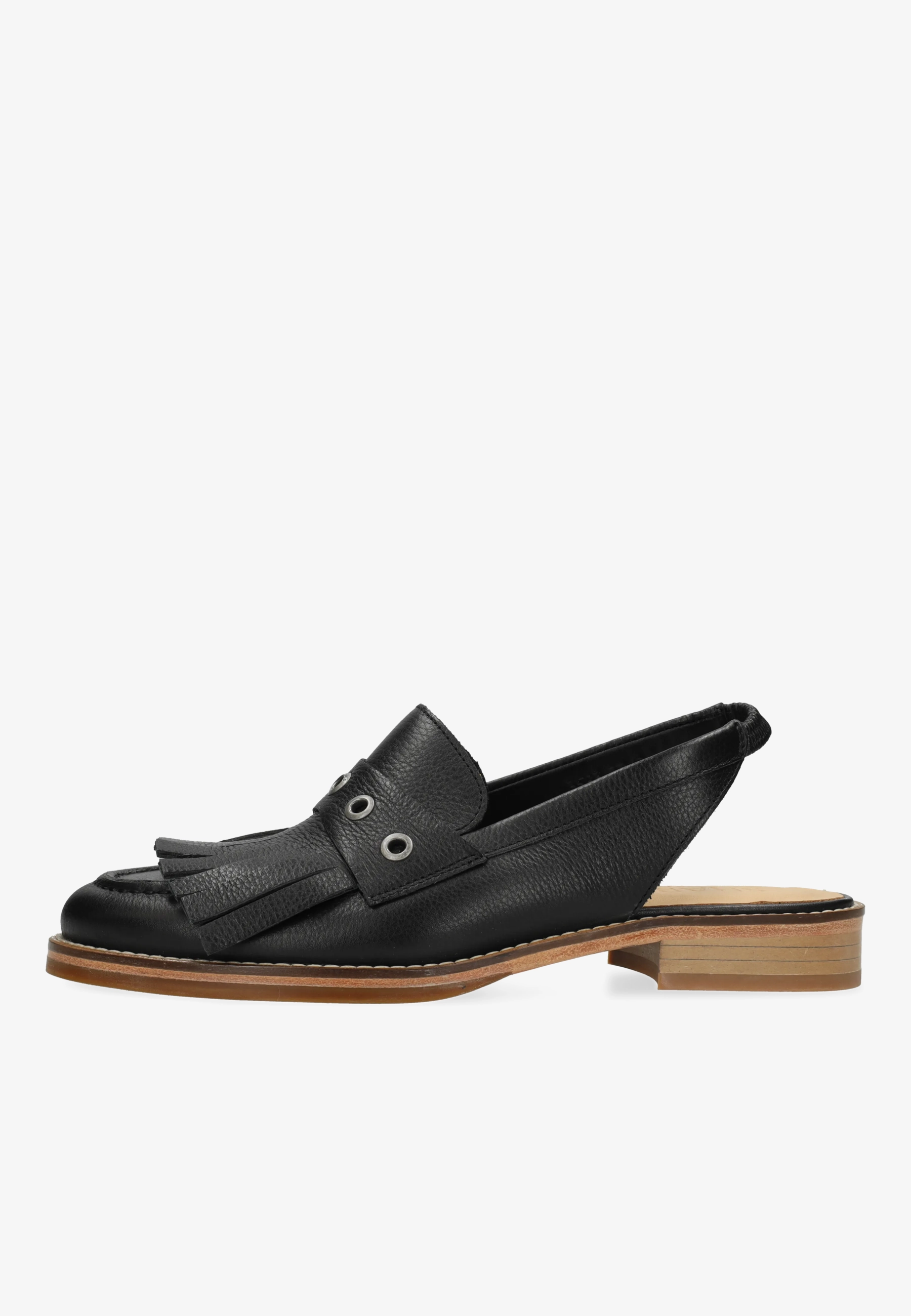 Fes slingback Leer Zwart
