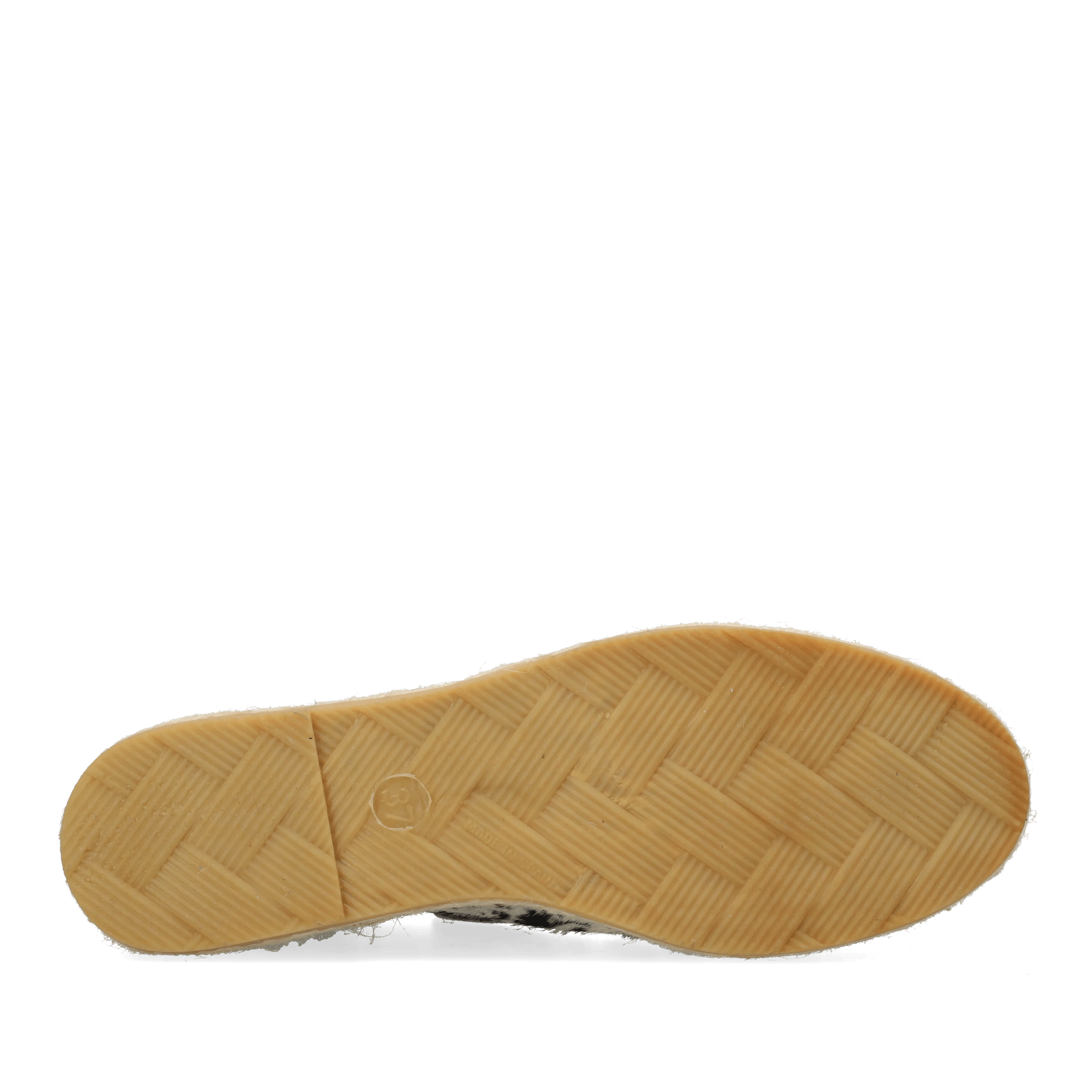 Elche Lofa espadrille Pony Gebroken wit/Zwart