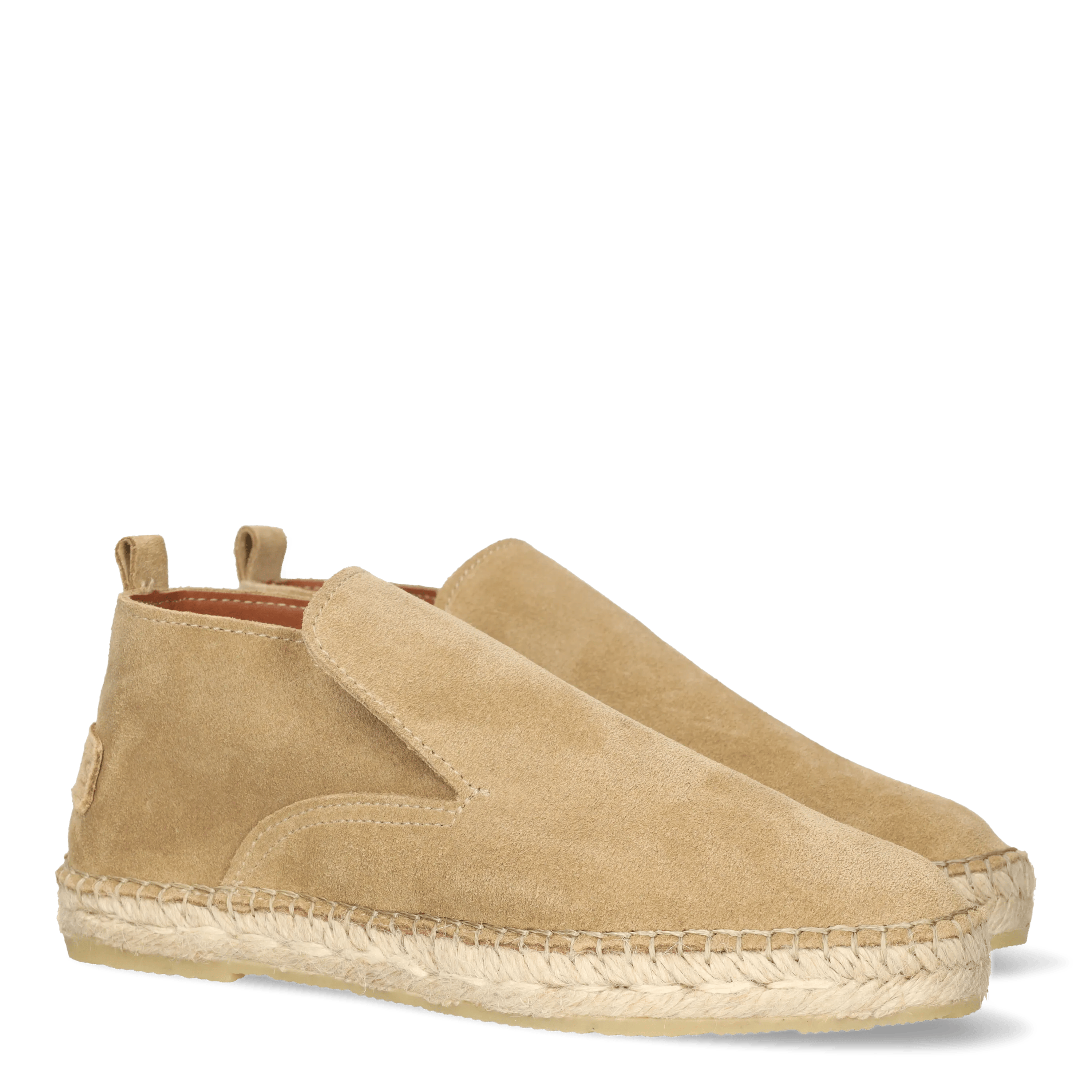 Elche Lofa espadrille Suède Donker zand