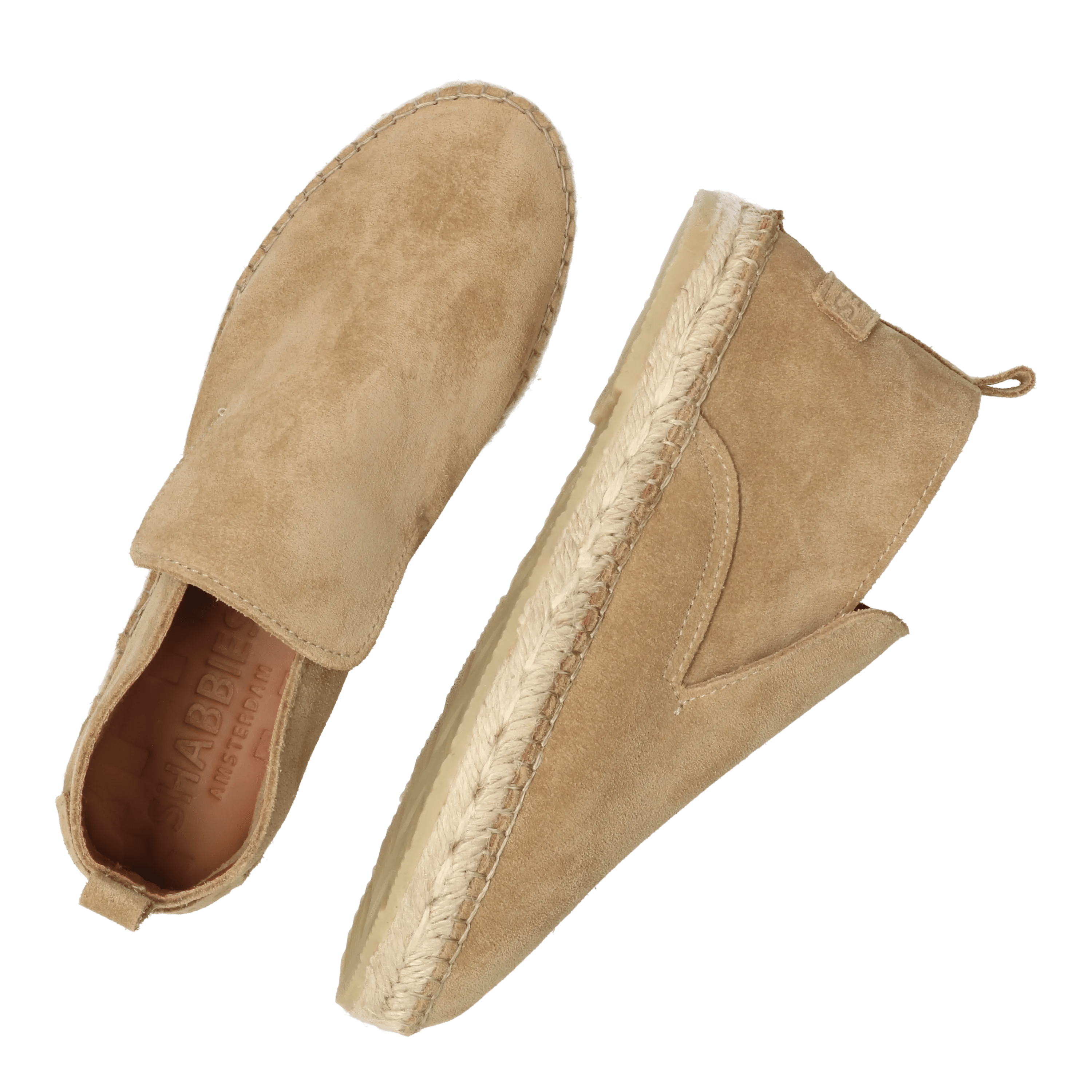 Elche Lofa espadrille Suède Donker zand