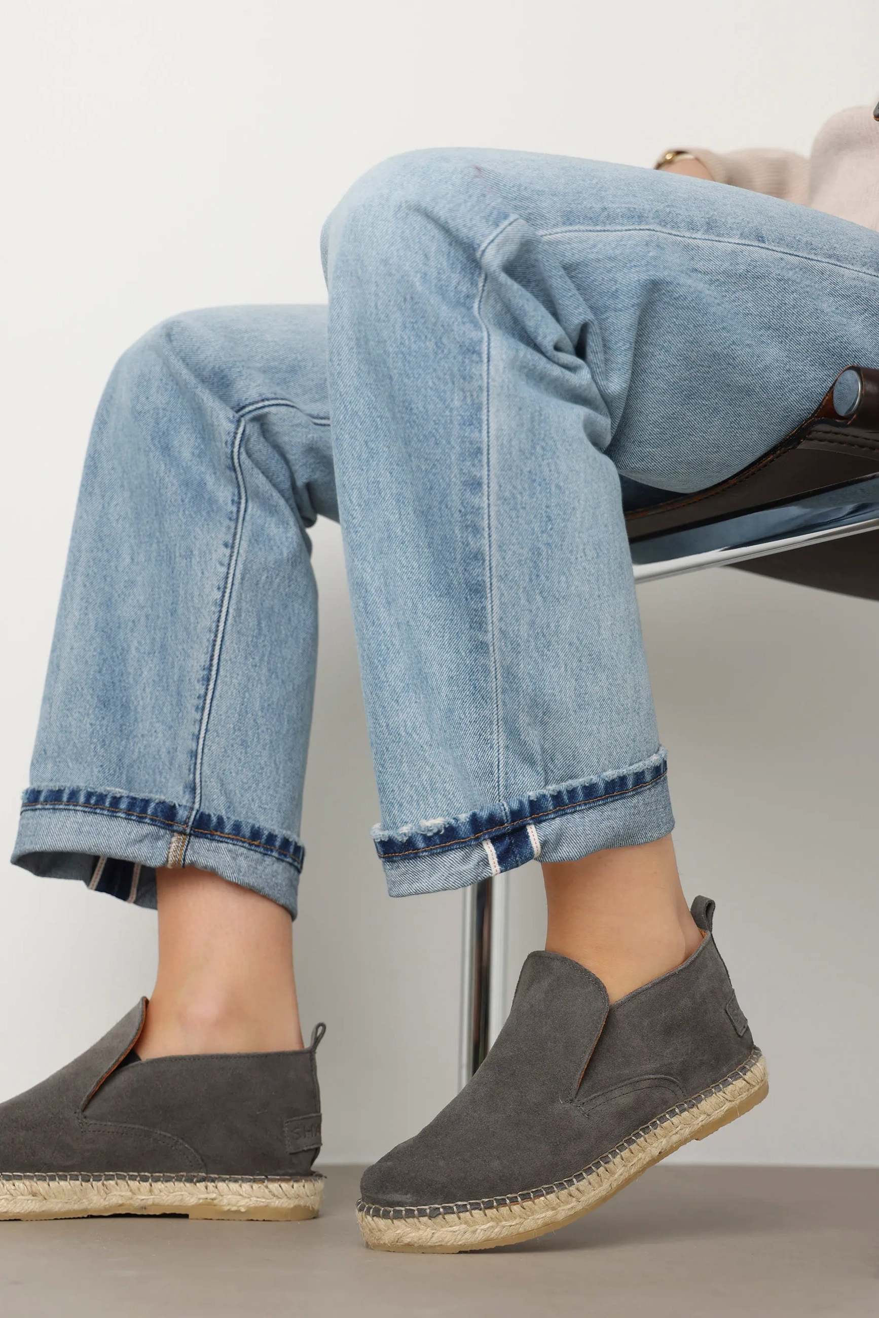 Elche Lofa Espadrille Suede Dark Grey