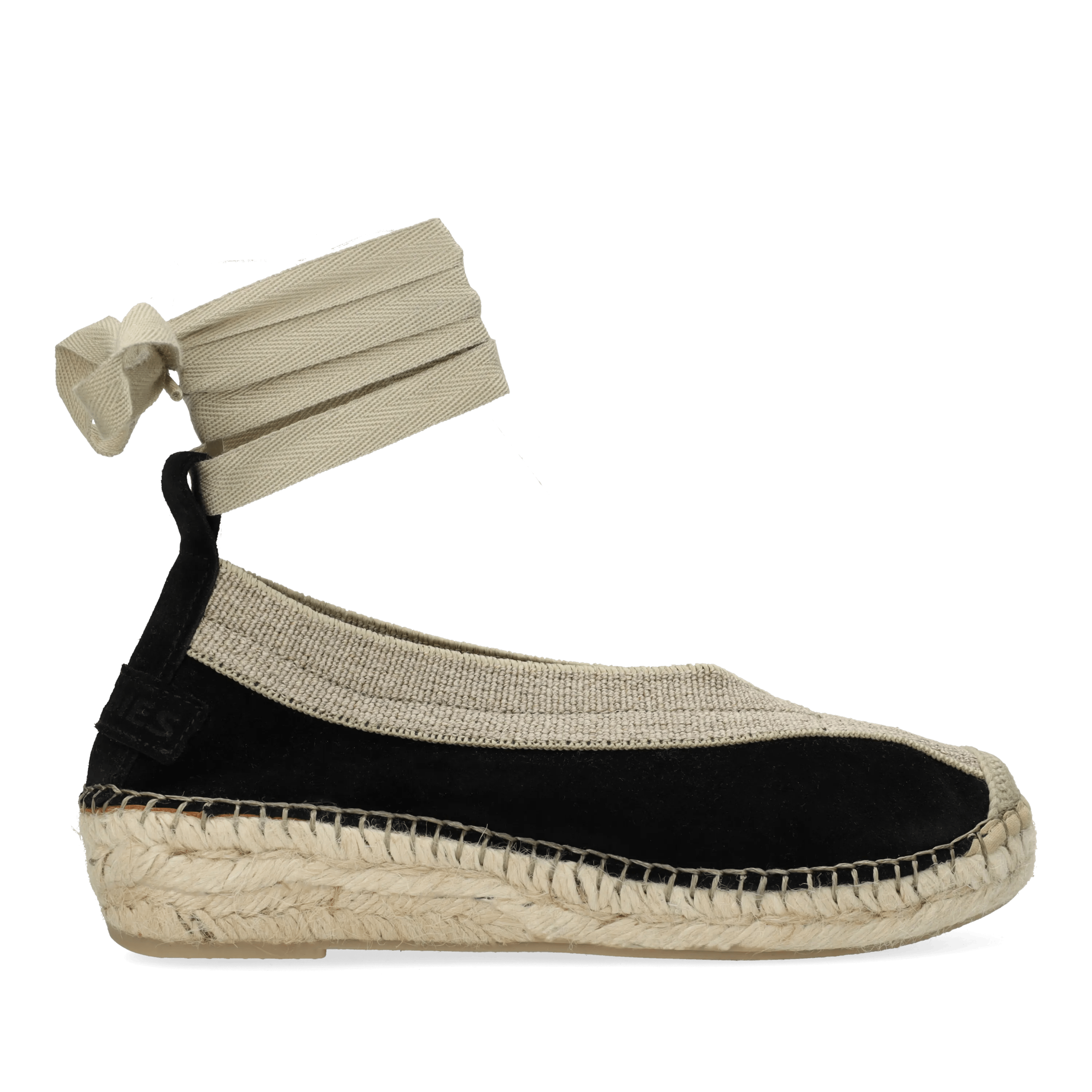 Palma Kimono espadrille Suède Zwart