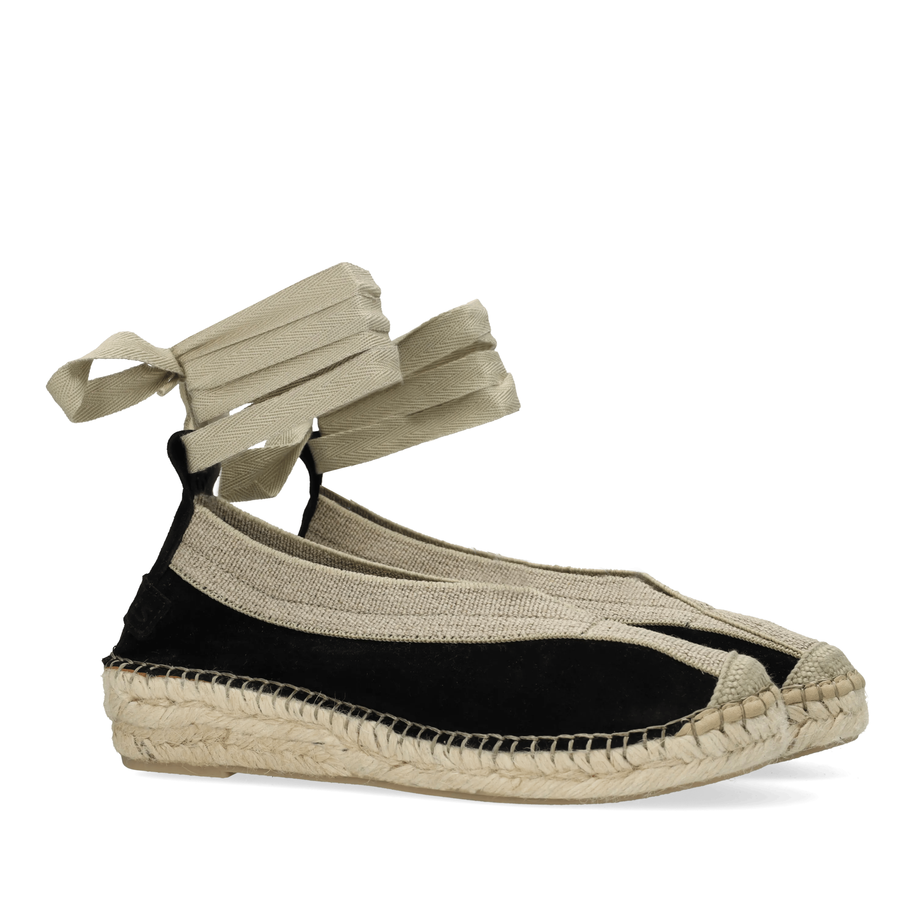 Palma Kimono espadrille Suède Zwart