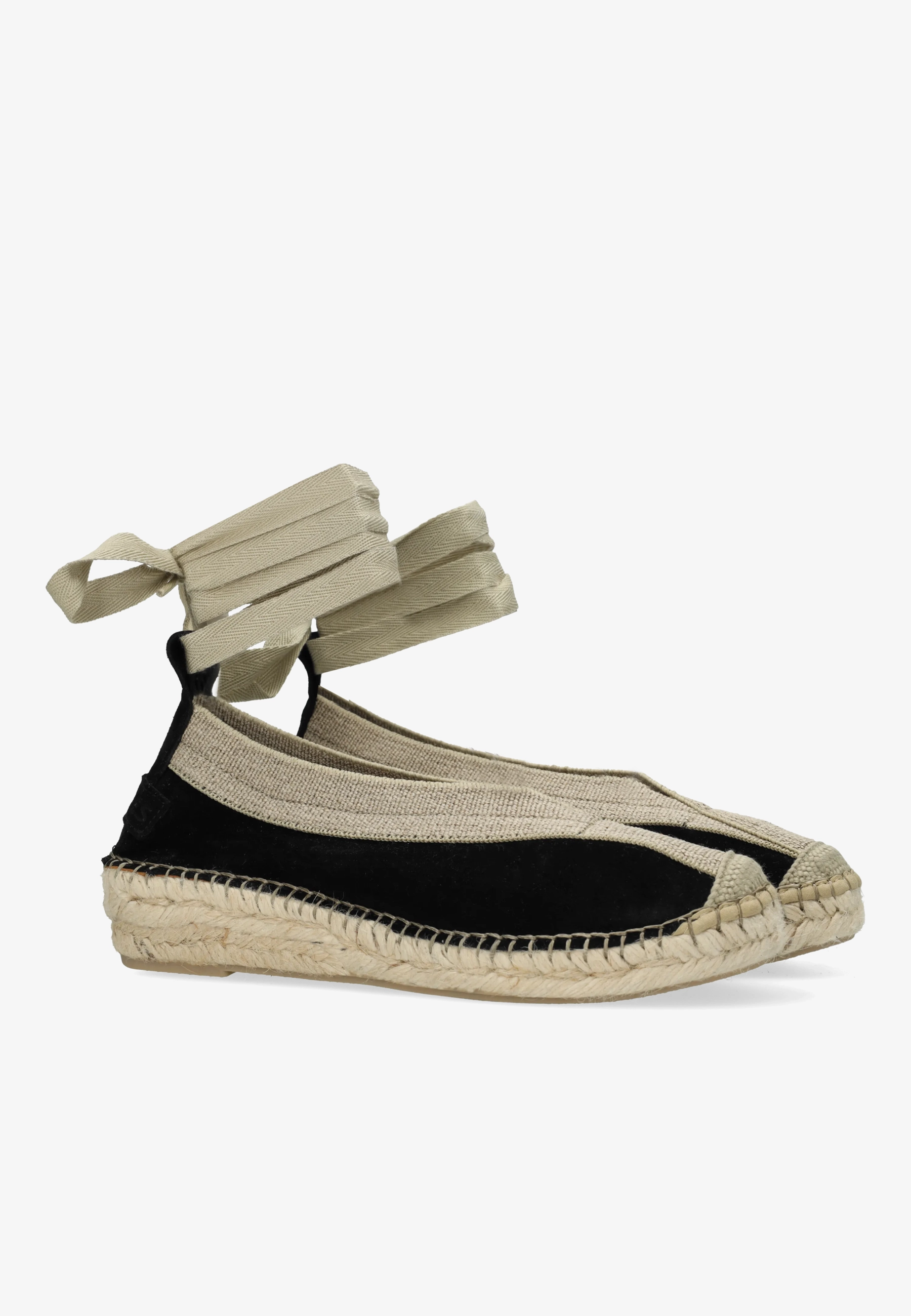 Palma Kimono espadrille Suède Zwart