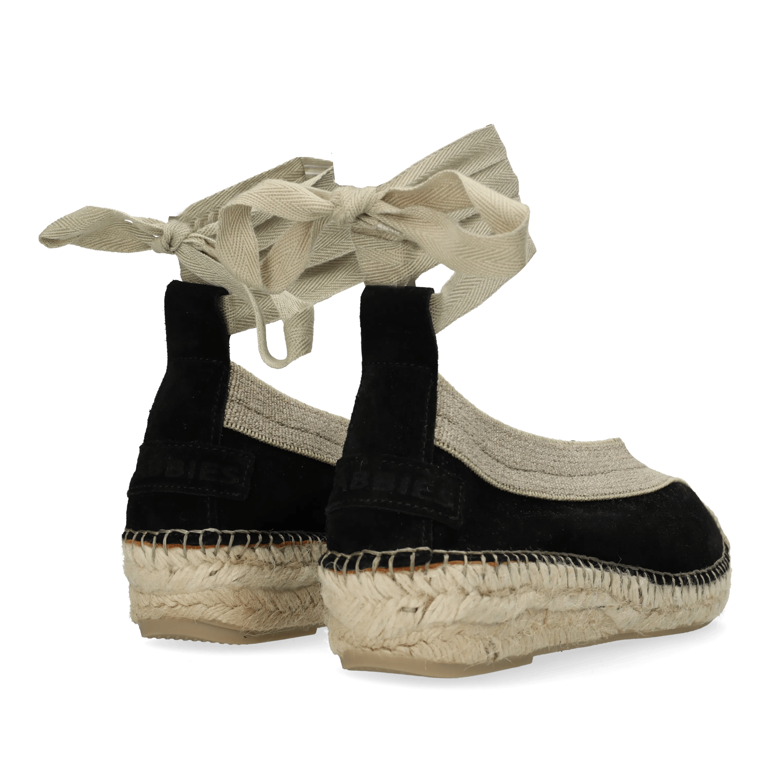 Palma Kimono espadrille Suède Zwart