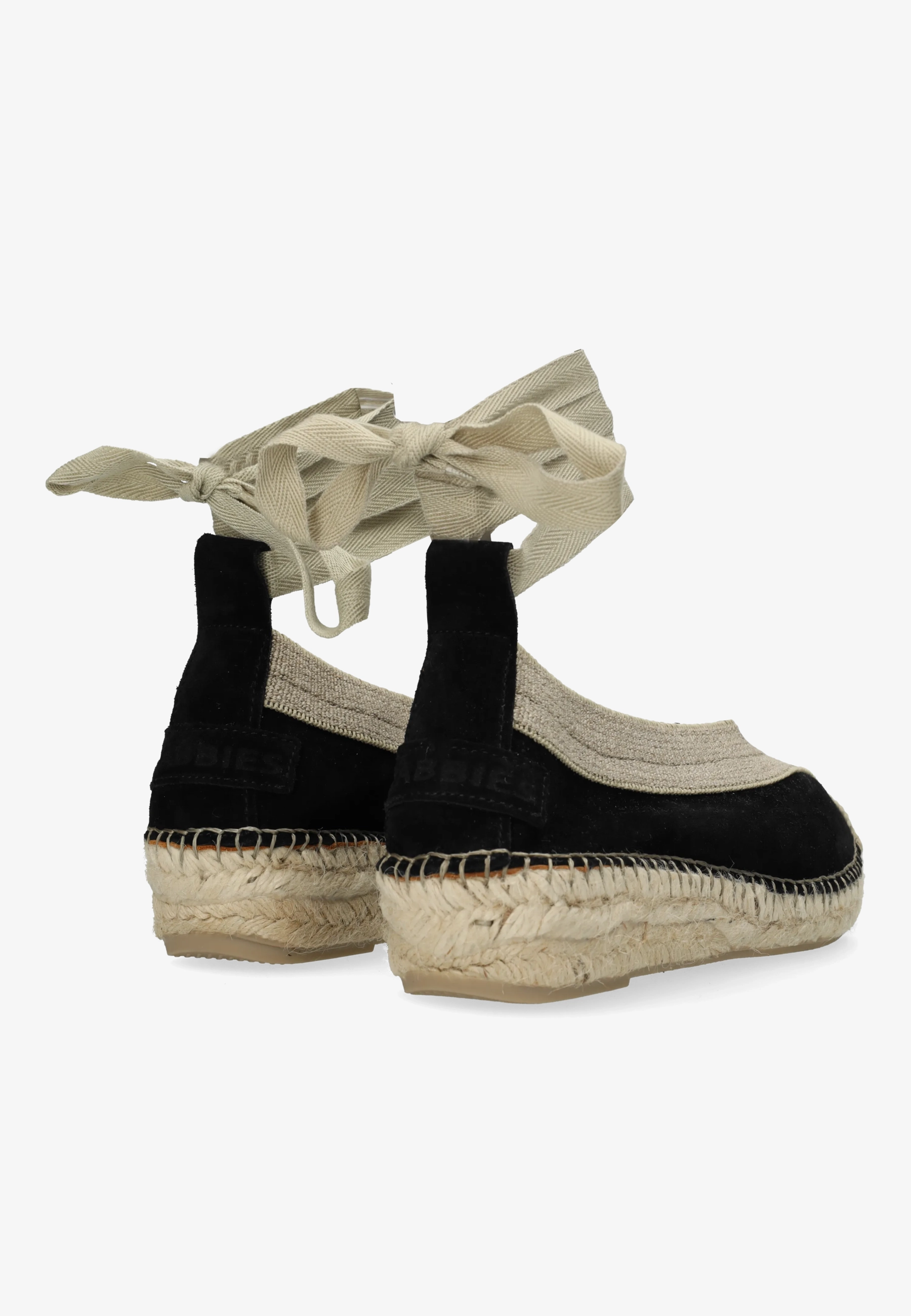 Palma Kimono espadrille Suède Zwart