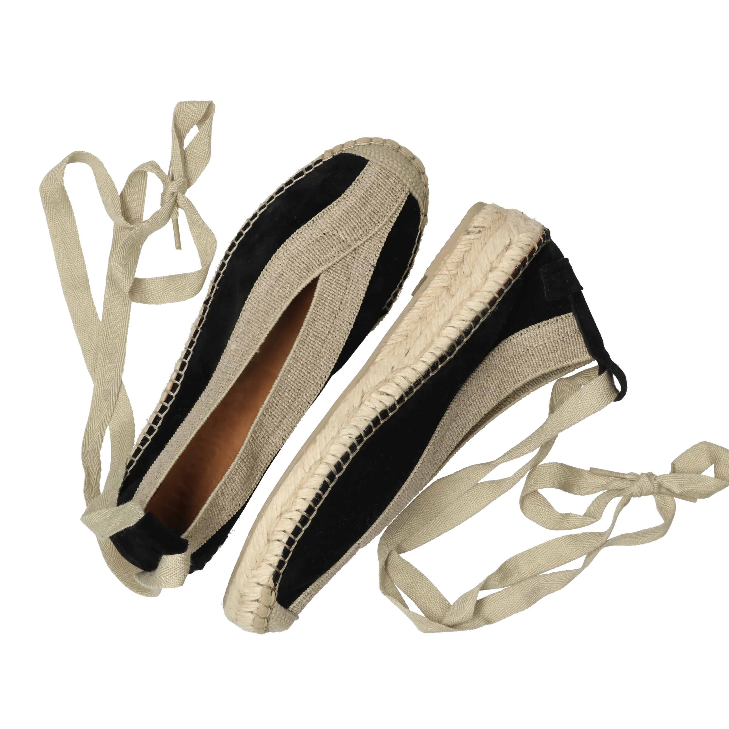 Palma Kimono espadrille Suède Zwart