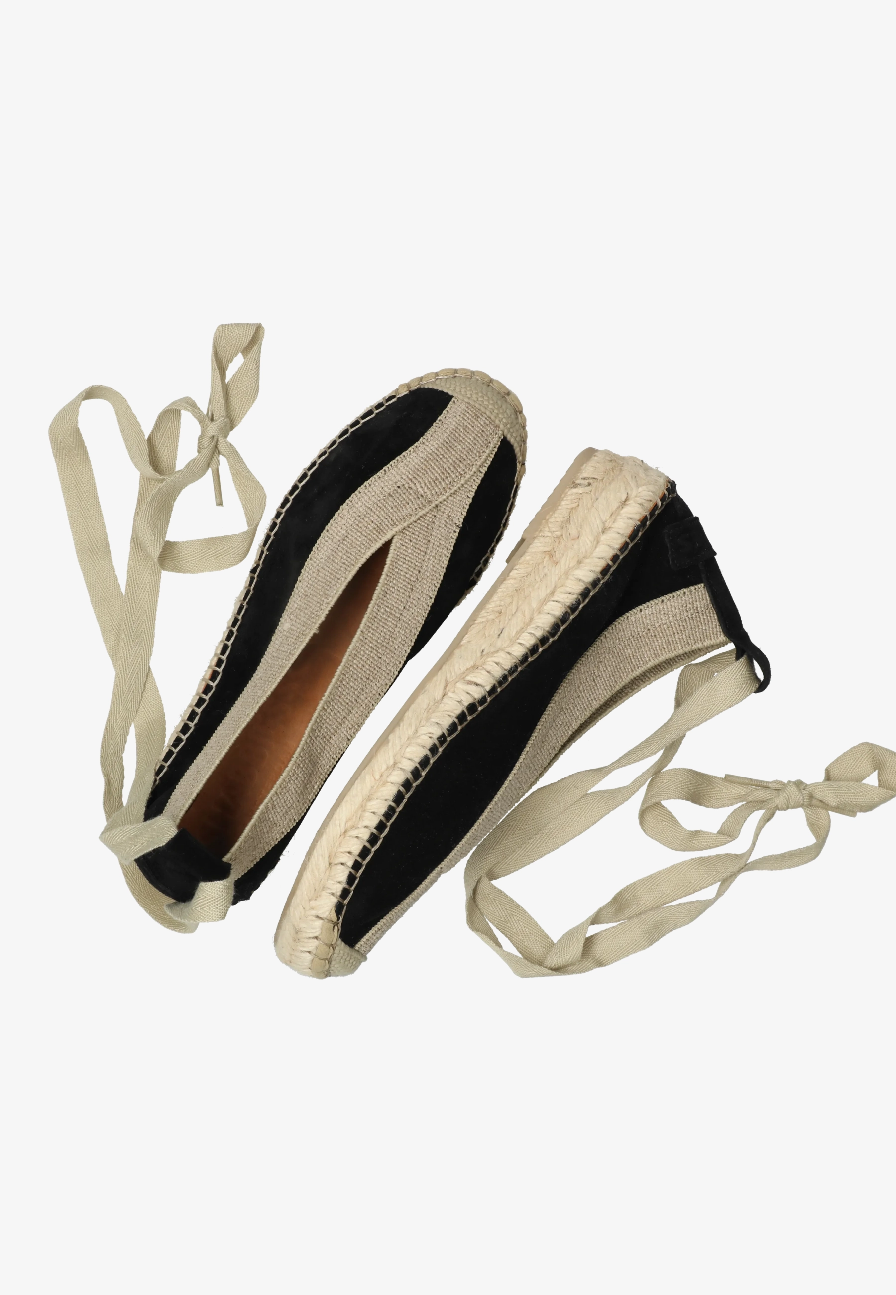 Palma Kimono espadrille Suède Zwart