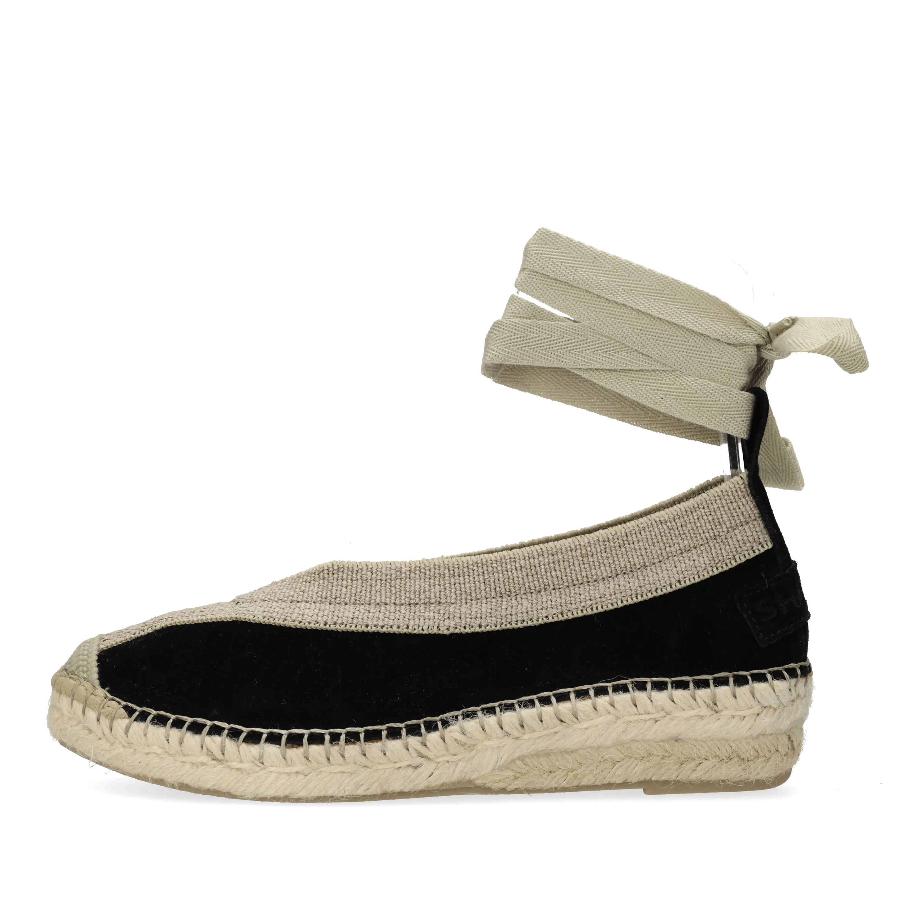Palma Kimono espadrille Suède Zwart