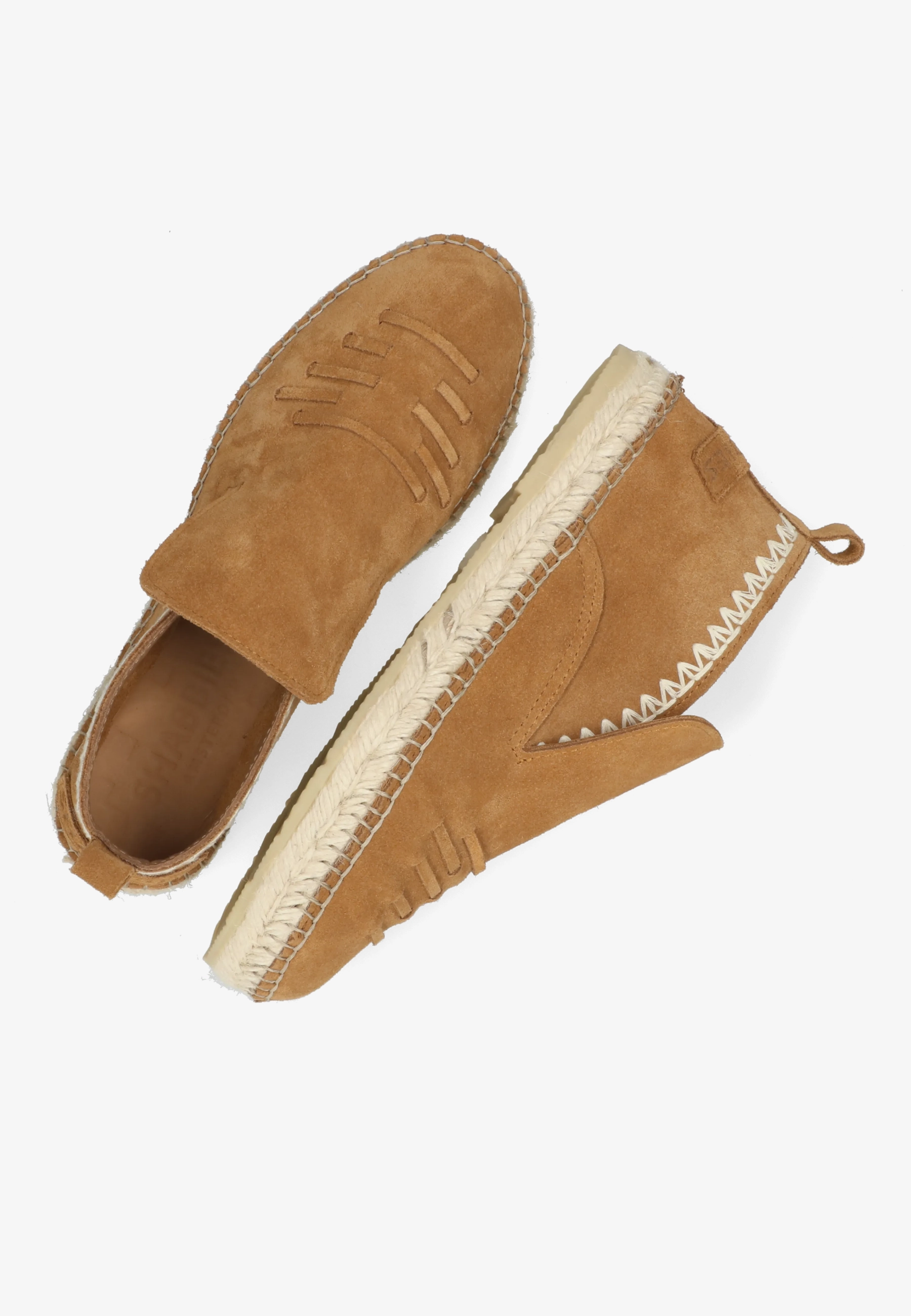 Elche Lofa Bohemia espadrille Suède Cognac