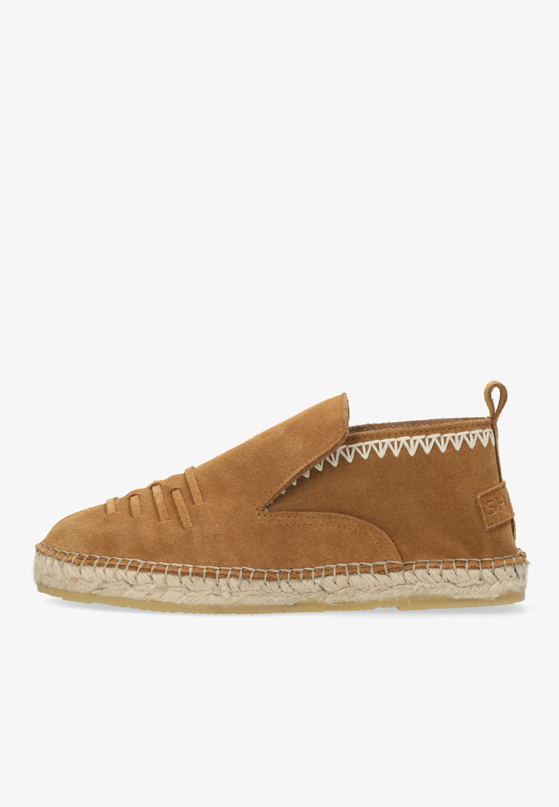 Elche Lofa Bohemia espadrille Suède Cognac