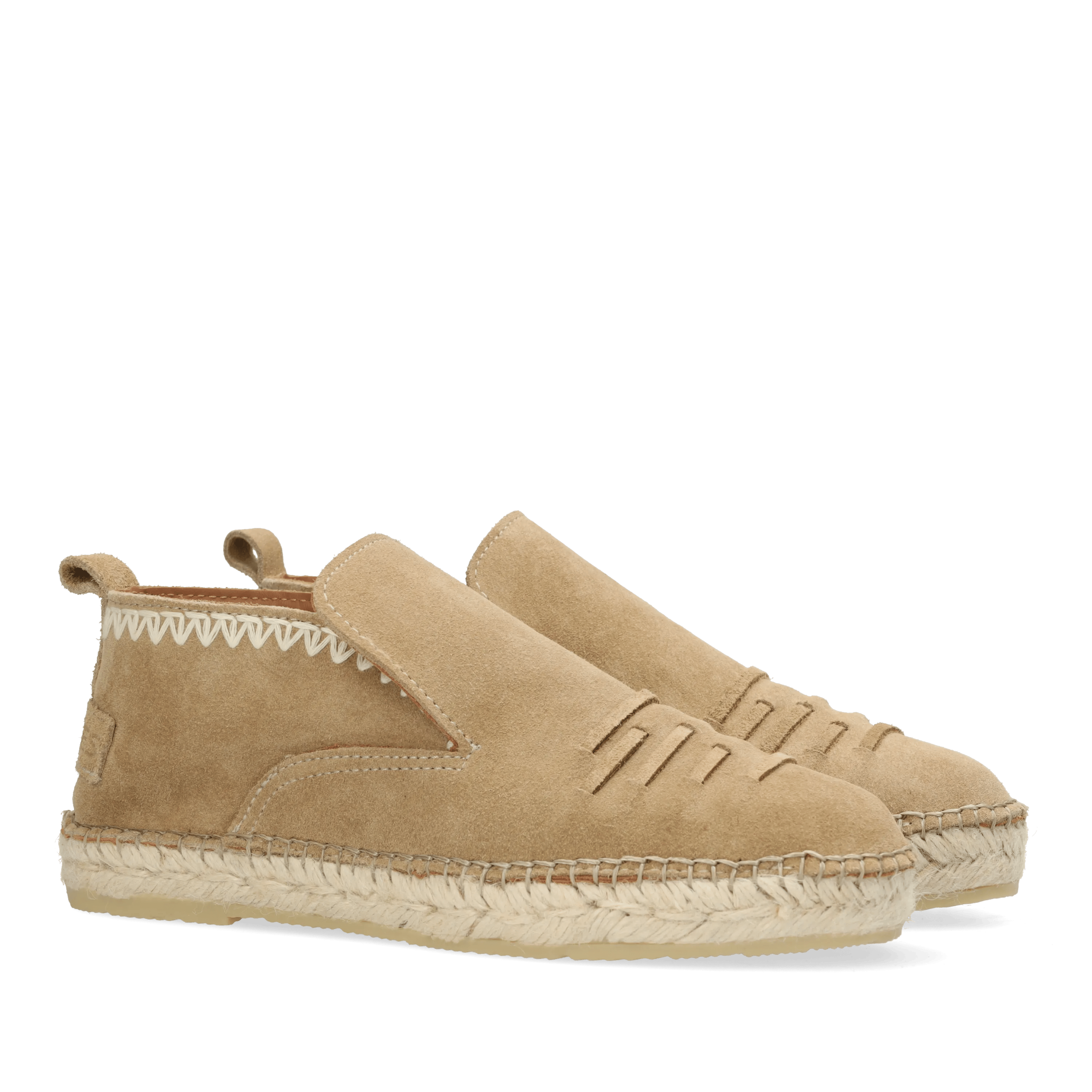 Elche Lofa Bohemia Espadrille Veloursleder Sand